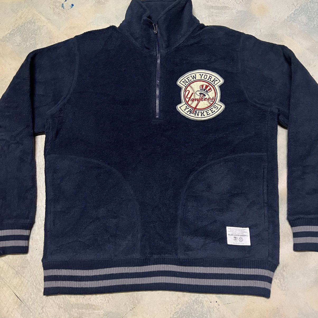 MLB Vintage New York Yankees MLB Half Zipper Sweatshirt Size US L / EU 52-54 / 3 - 8 Thumbnail