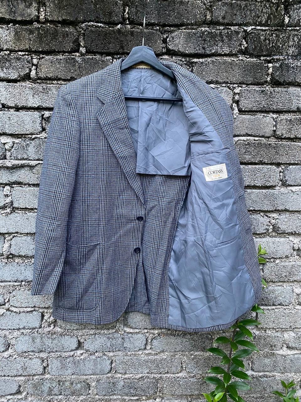Aries × Vintage Vintage 80s Cortass By Aries Wool Plaid Coat Size 50S - 5 Thumbnail
