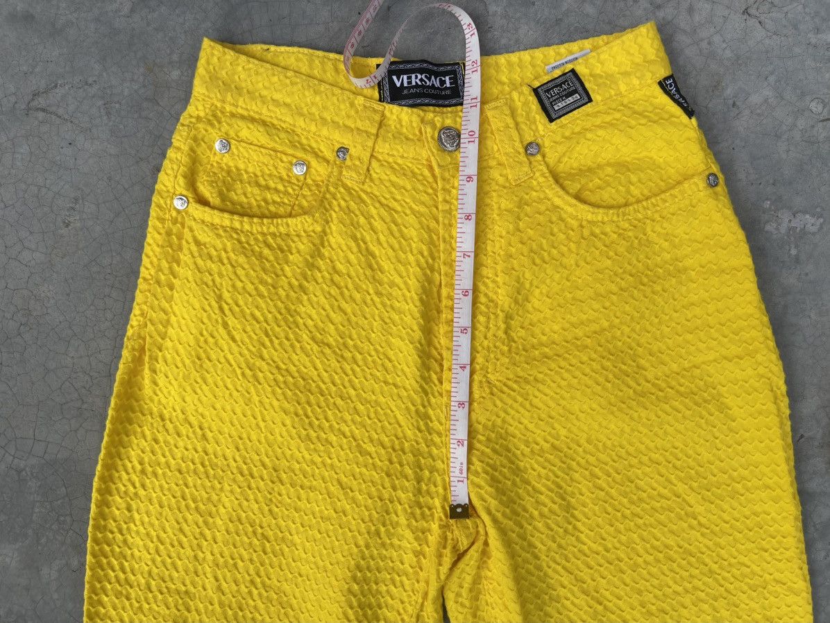 Versace Versace Pants Sunflower W24 L37 Made in Italy Mustard Fringe Size 24" / US 00 / IT 34 - 14 Thumbnail