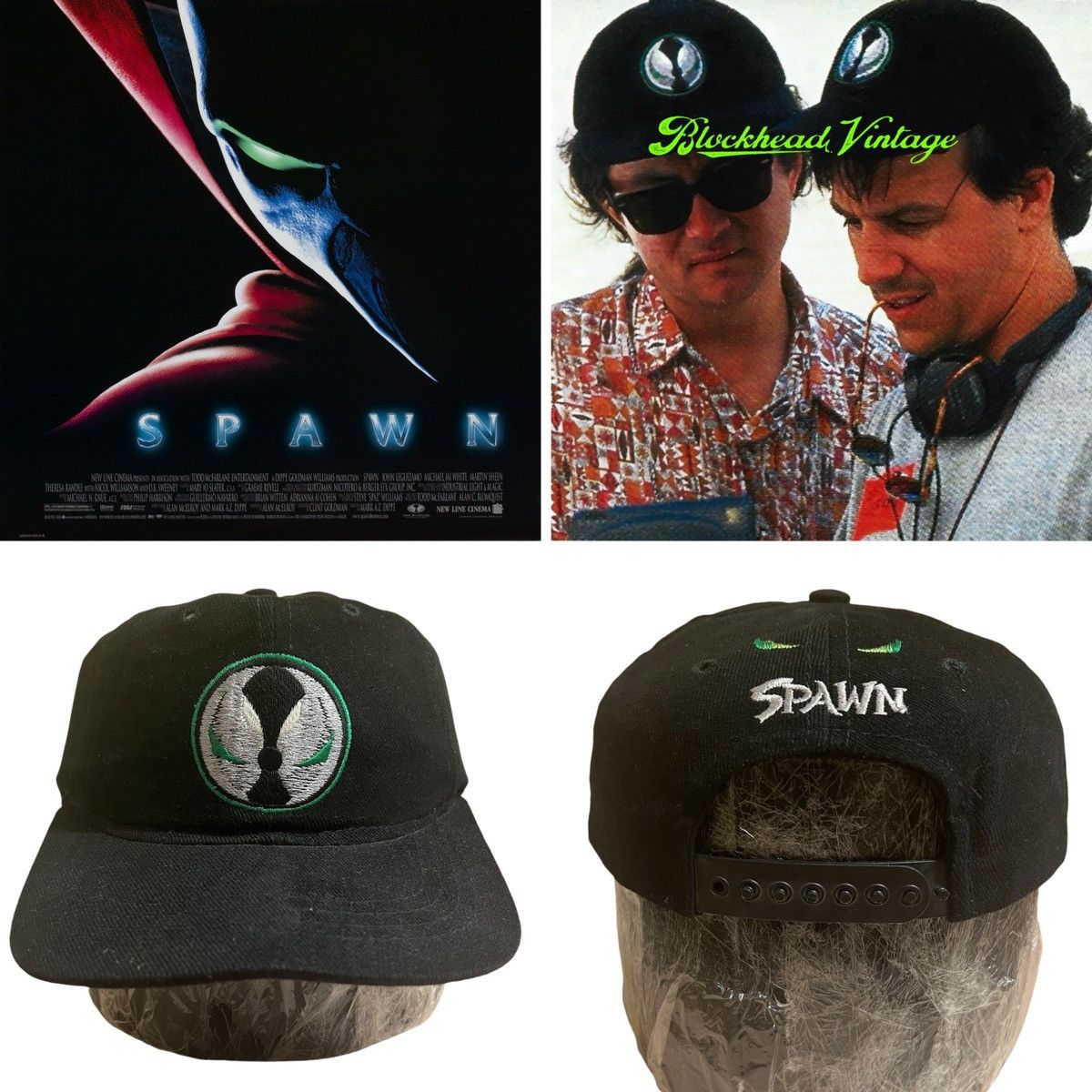 Vintage 1997 Spawn Movie Promo Snapback Hat Vintage Size ONE SIZE - 1 Thumbnail