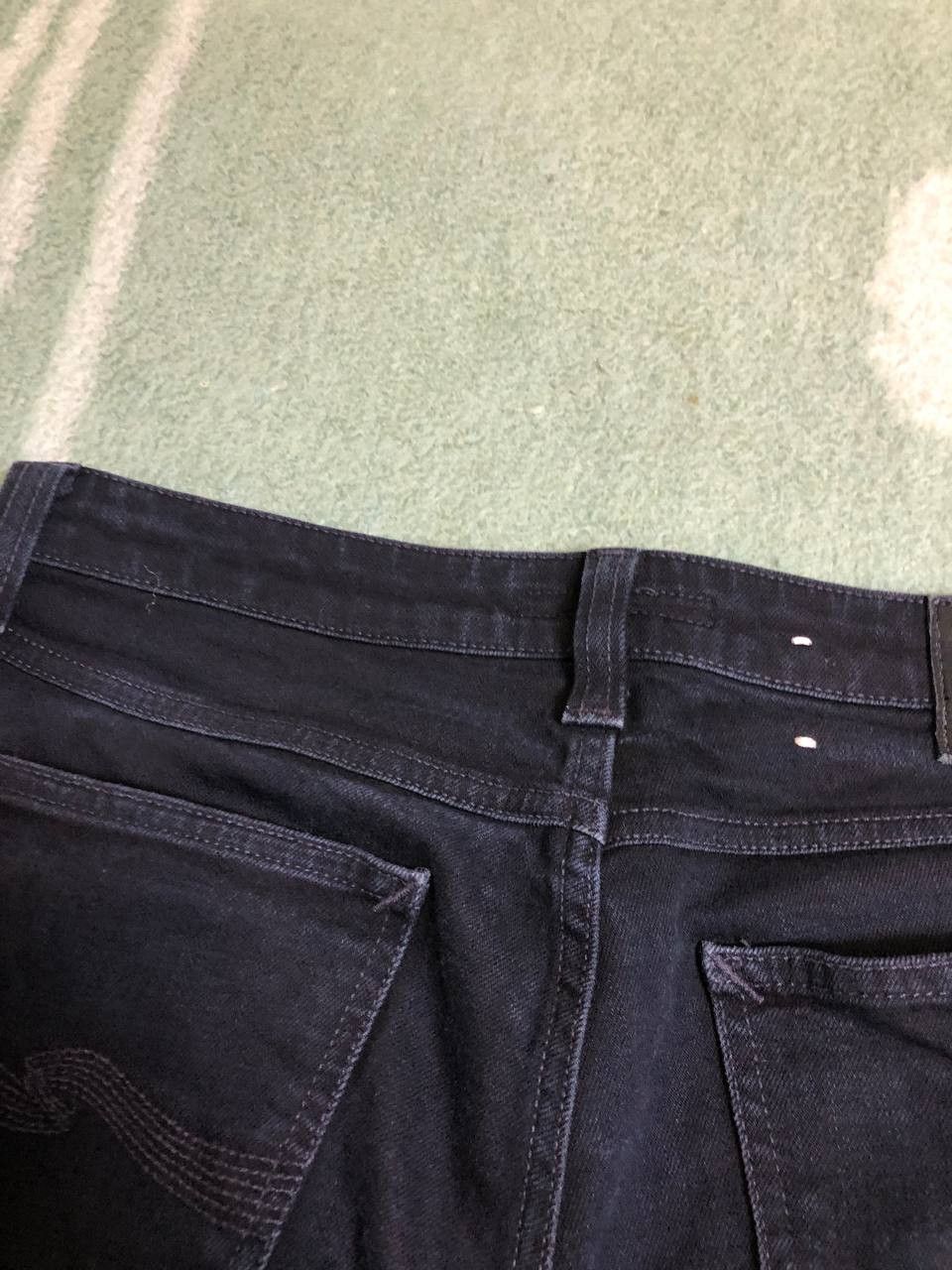 Nudie Jeans NUDIE Black Wash Denim Regular Skinny Straight Jeans Size US 32 / EU 48 - 6 Thumbnail