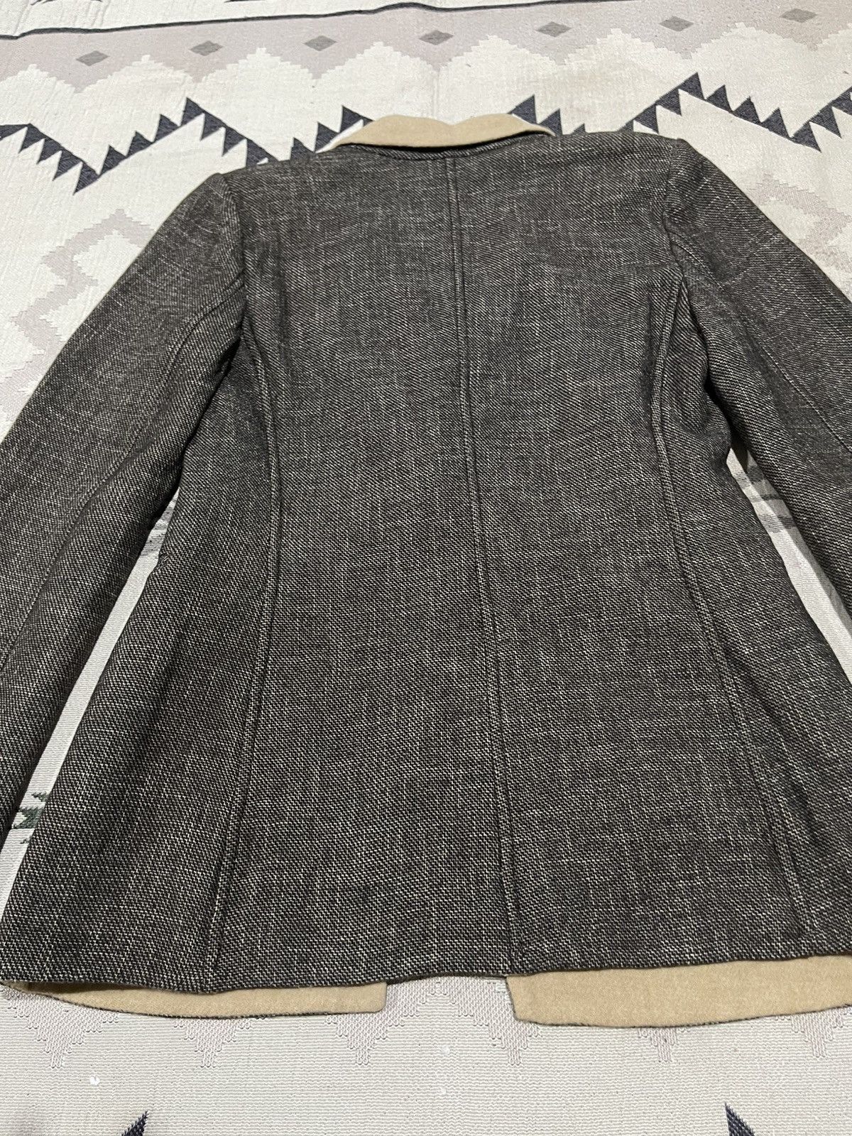 Armani Collezioni 1990s ARMANI COLLEZIONI WOOL BLEND TWEED RARE BLAZER Size S / US 4 / IT 40 - 13 Thumbnail