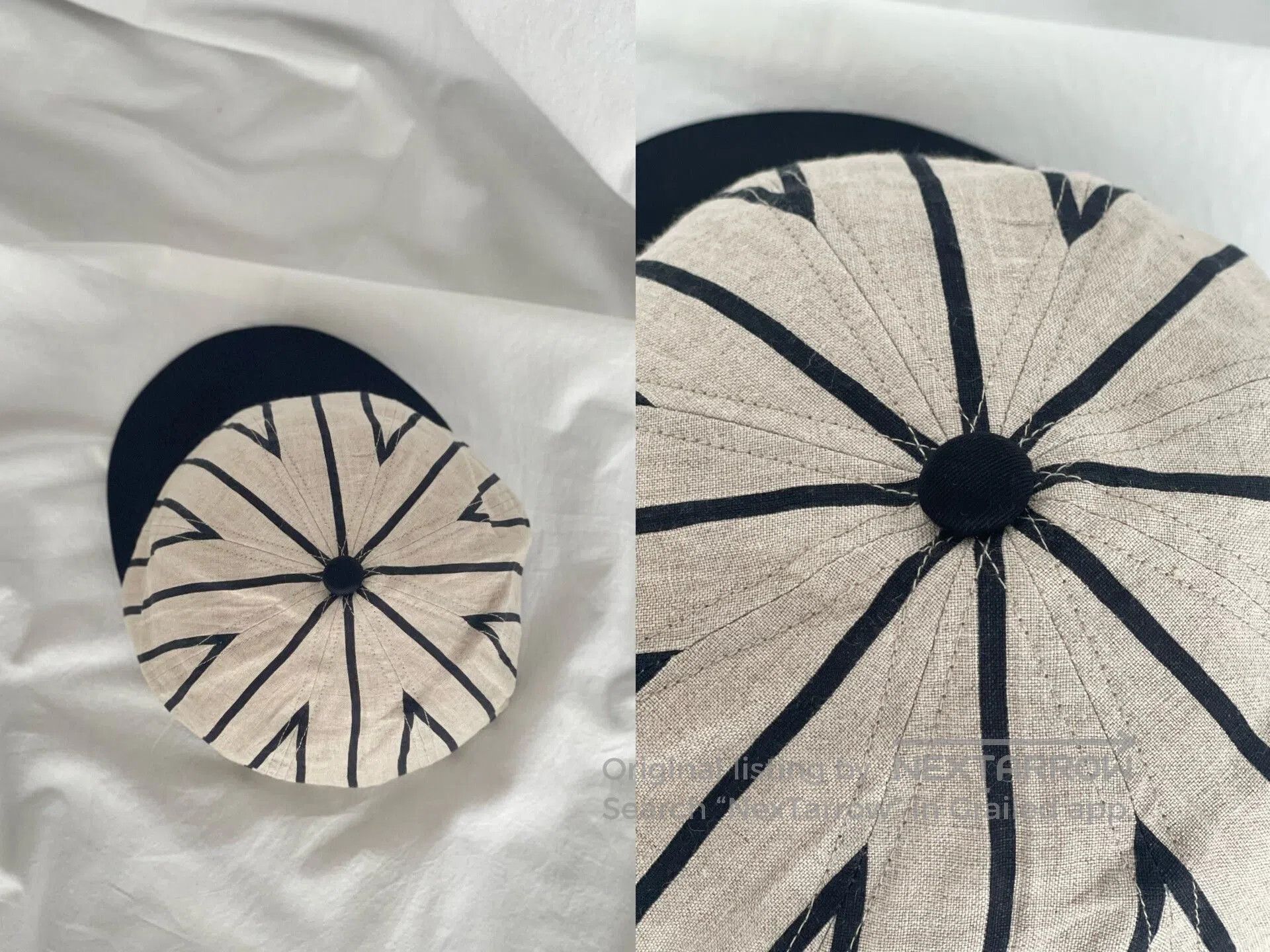 Yohji Yamamoto Yohji Yamamoto Striped Baseball Cap. Size ONE SIZE - 7 Thumbnail