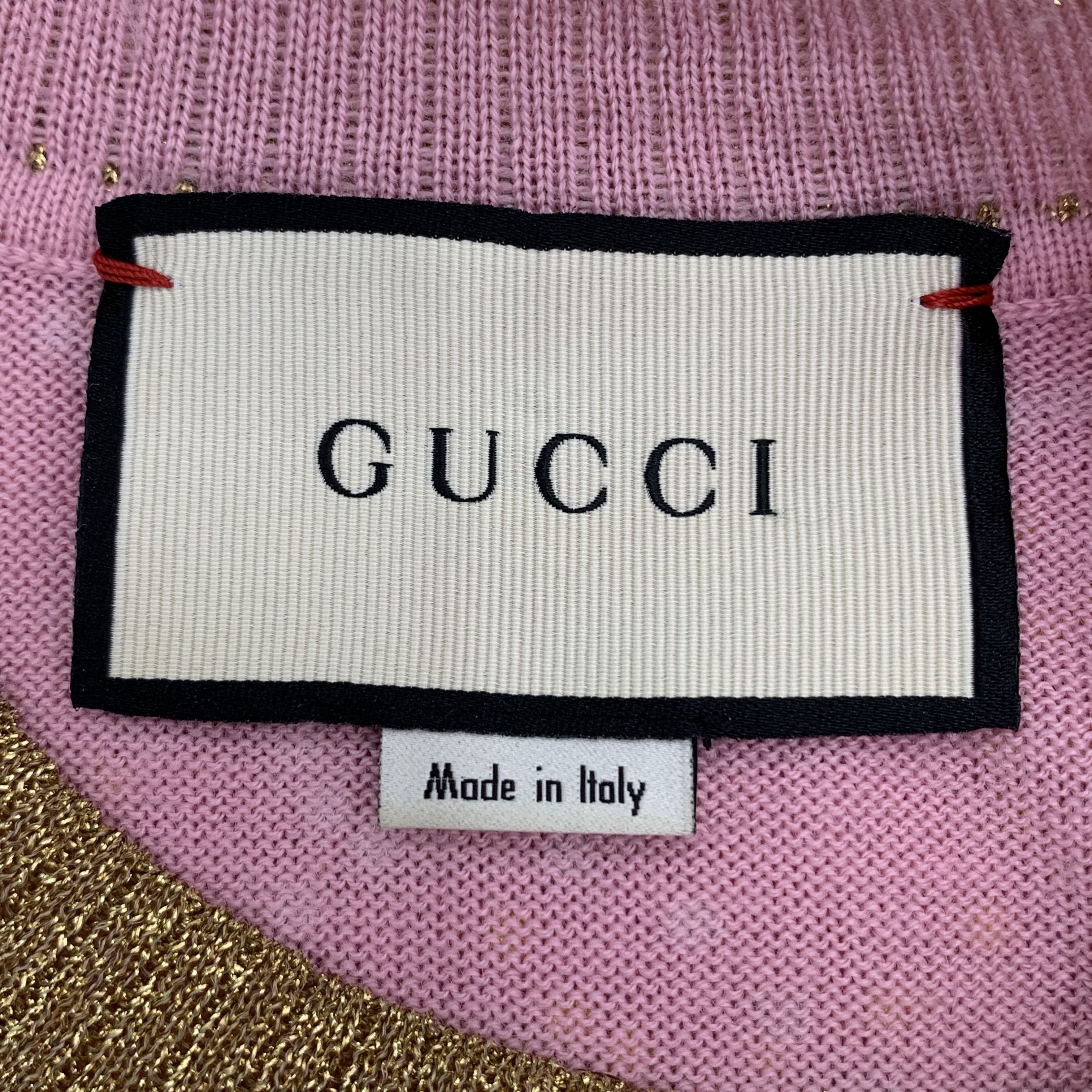 Gucci Gucci Sweater – Pink GG Monogram Wool Knit (Size XS) Size XS / US 0-2 / IT 36-38 - 3 Thumbnail