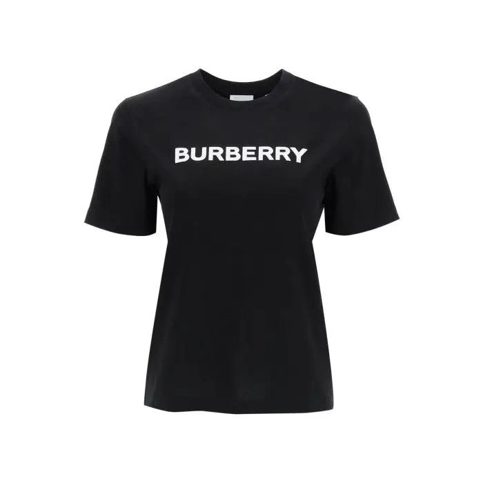 image of Burberry O1S22I1N0424 Logo Print T-Shirt In Black, Women's (Size XS)