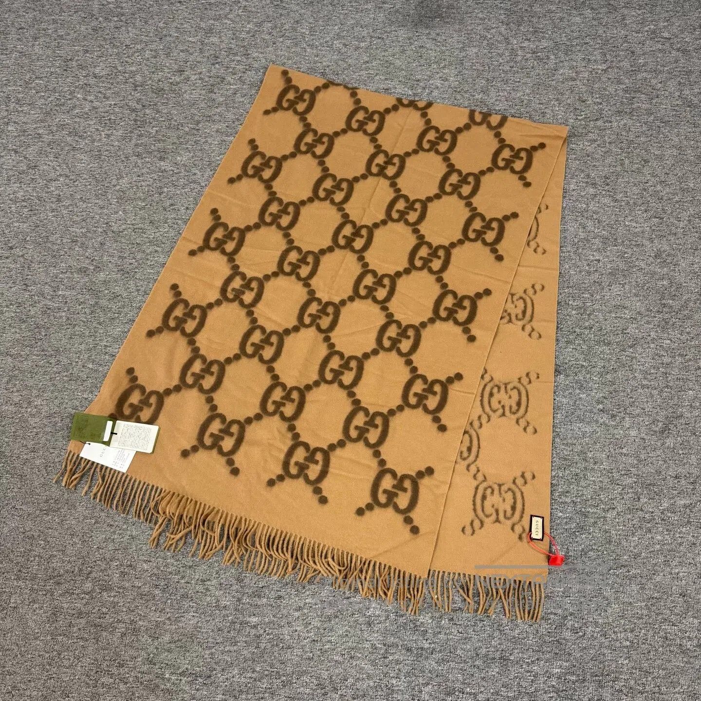 Gucci Guicci Double-G full-print jacquard scarf| Size ONE SIZE - 1 Thumbnail