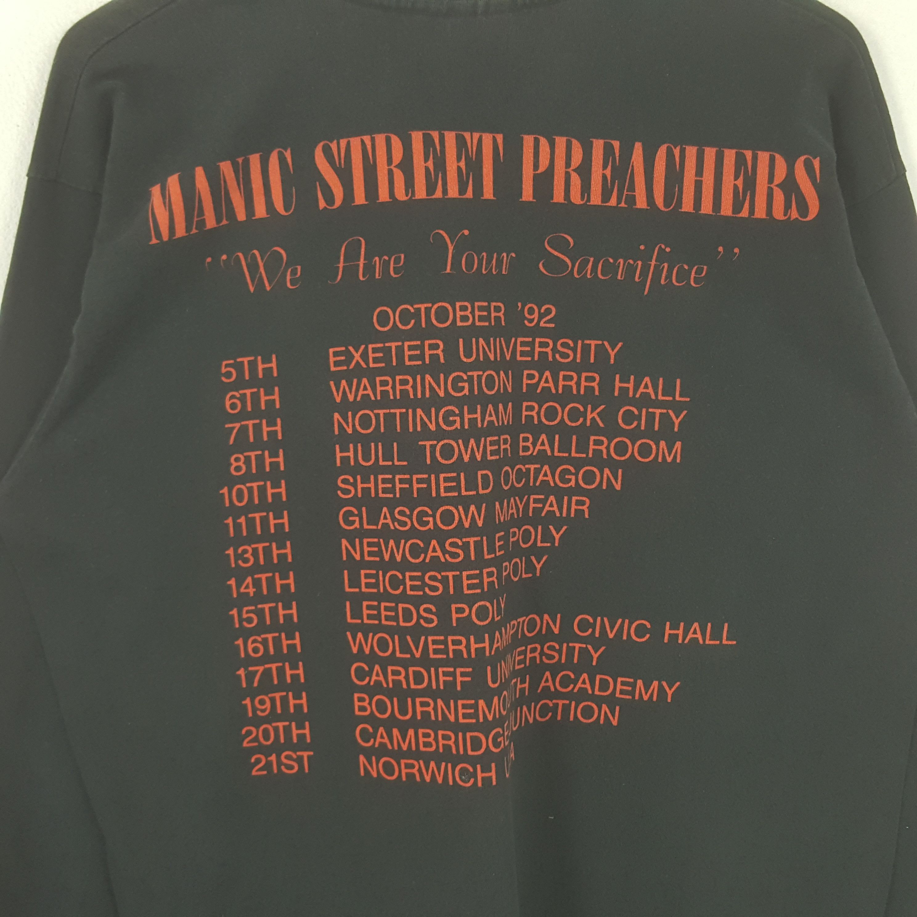 Band Tees Vintage 90's Manic Street Preachers Rock Band Tshirt 32 Size US L / EU 52-54 / 3 - 4 Thumbnail