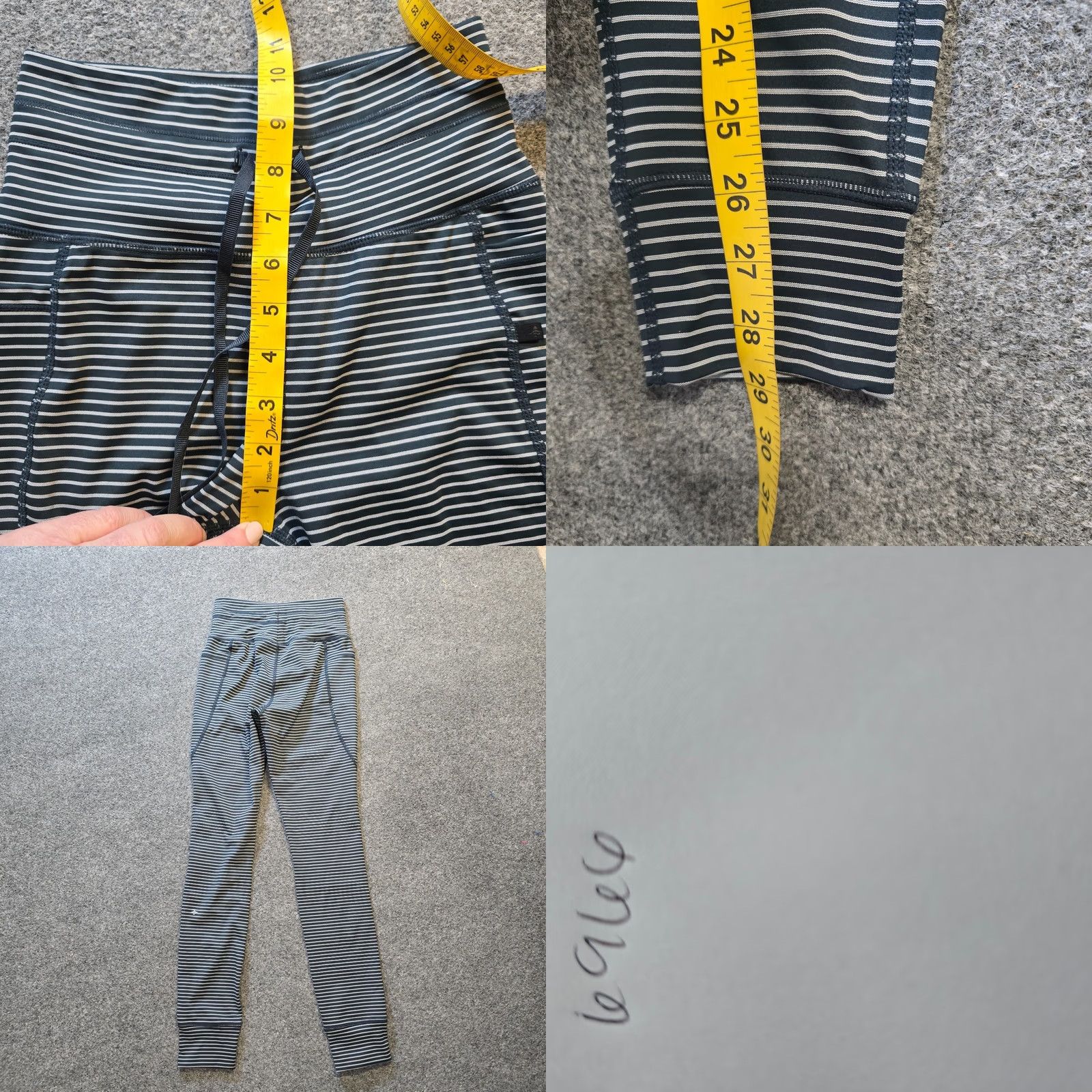 Vintage Halara Pants Womens Size Small Blue Stripe Stretch Jogger High Rise Ankle Casual Size 28" / US 6 / IT 42 - 8 Thumbnail