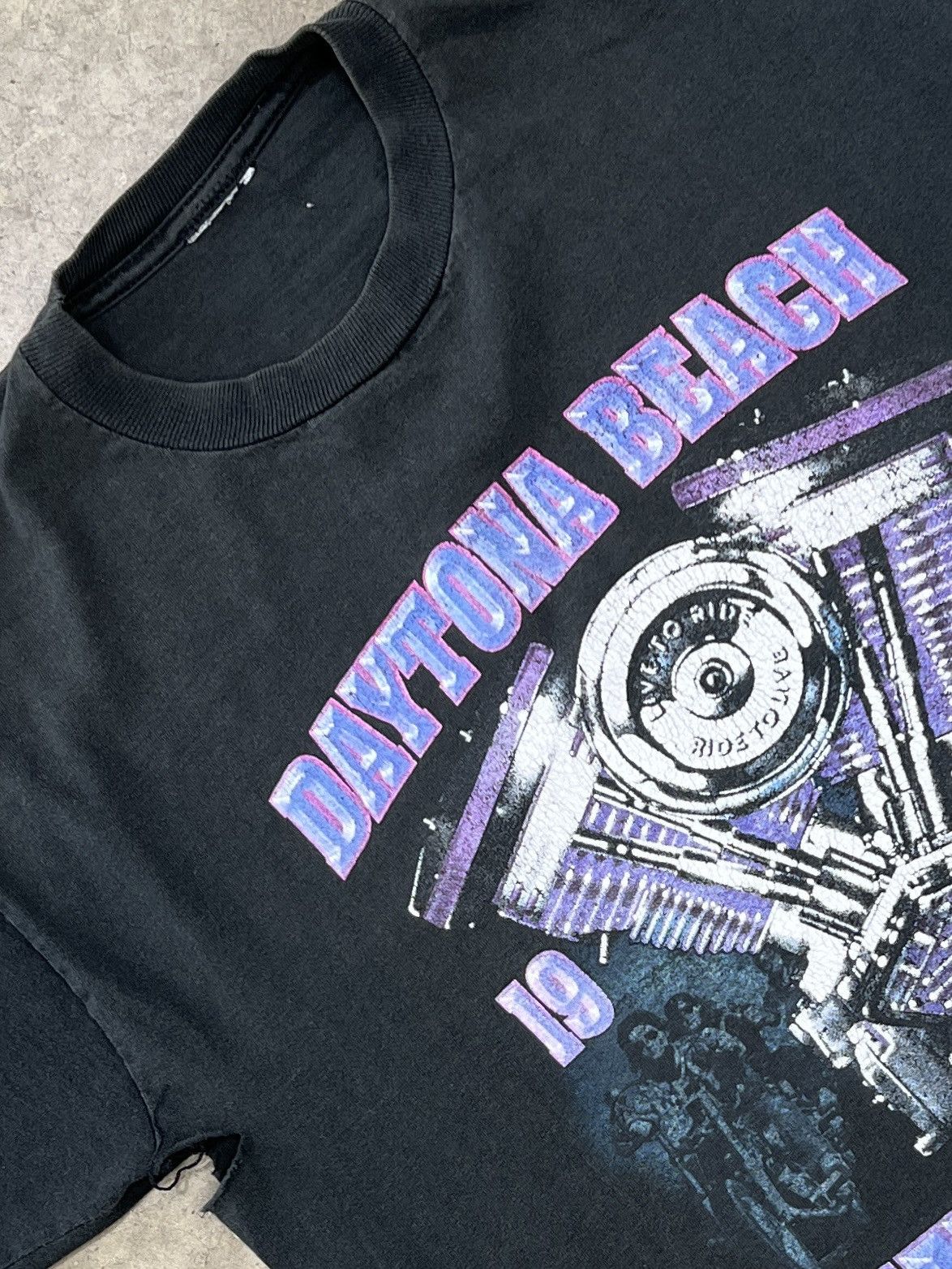 Harley Davidson Vintage 1998 Daytona Beach Bike Week Panhead Tee Large Size US L / EU 52-54 / 3 - 1 Thumbnail