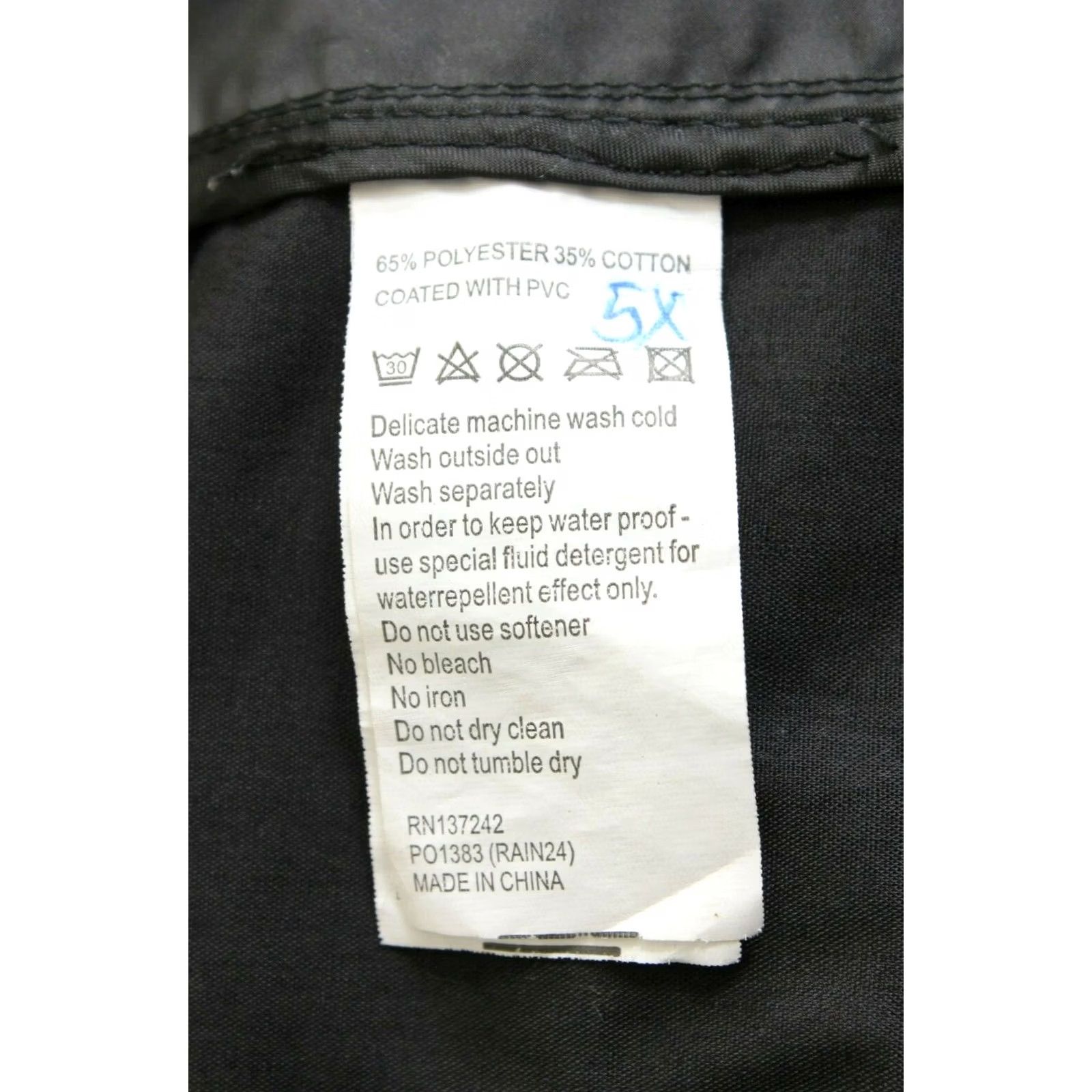 Ilse Jacobsen ILSE JACOBSEN RAINCOAT Hooded Jacket Women Size M PVC Coated MJ2219 Size M / US 6-8 / IT 42-44 - 7 Thumbnail