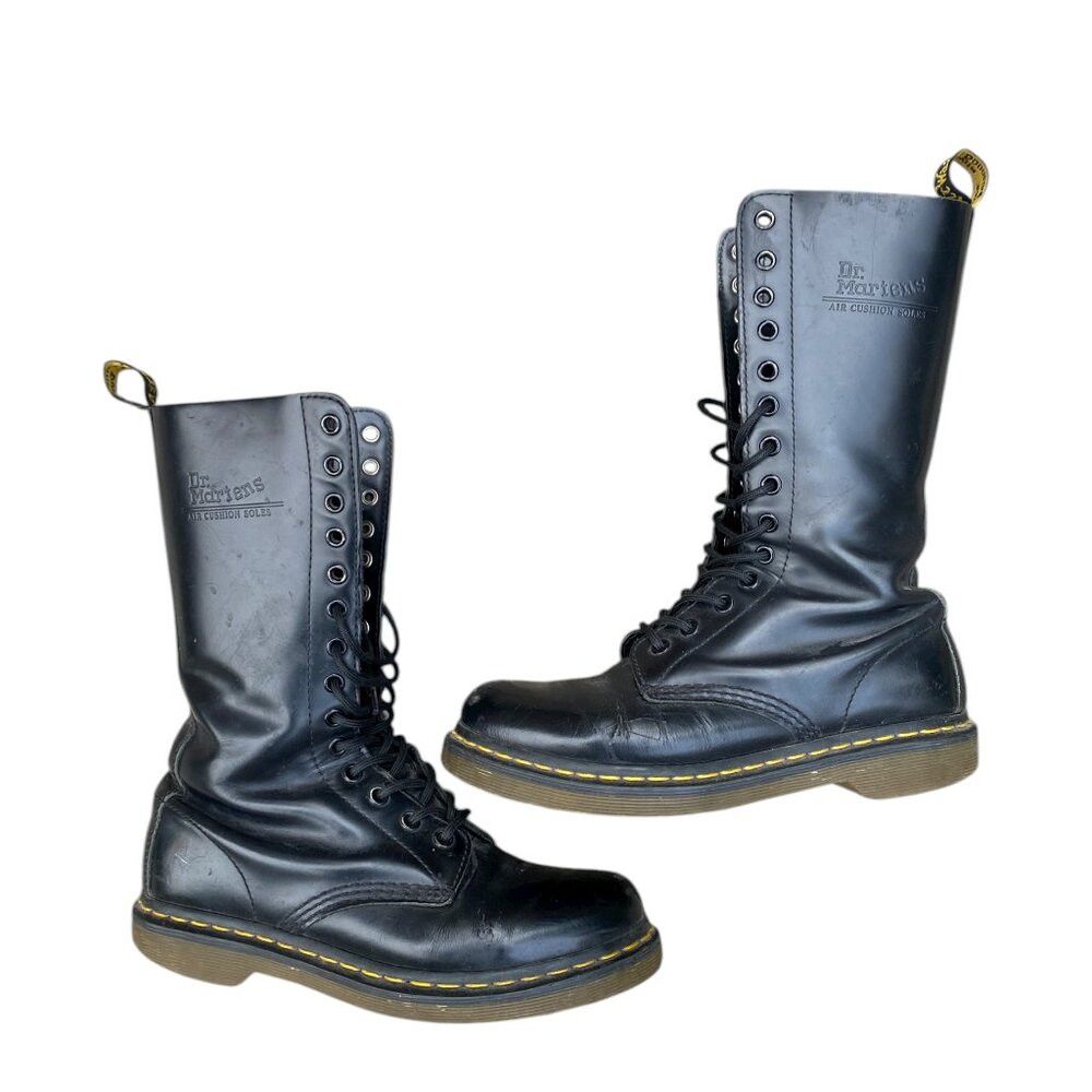 Dr. Martens Dr Martens Eye Tall Lace Up Womens Boots Size 7 Black Leath Size US 7 / IT 37 - 5 Thumbnail