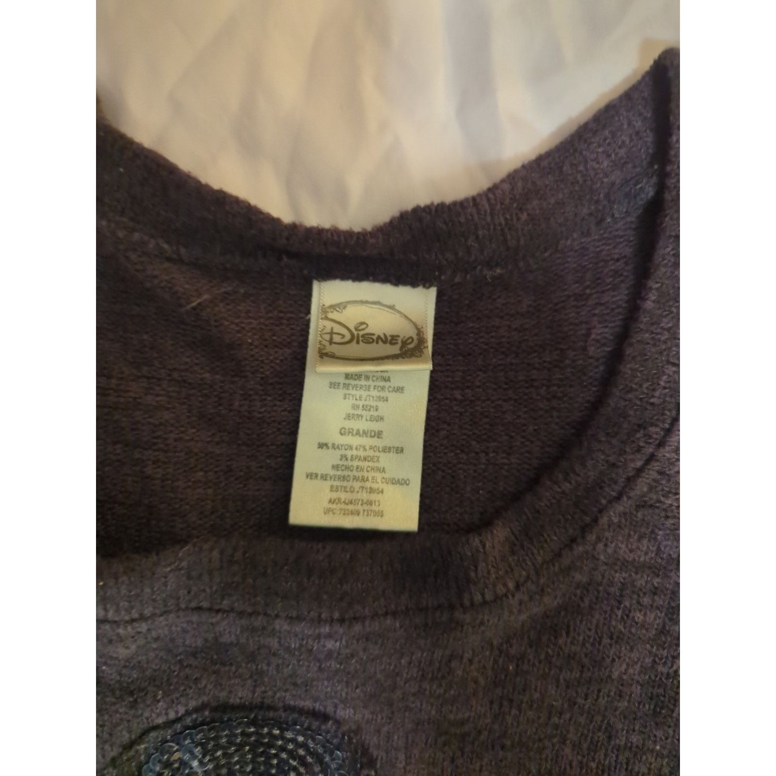 Disney Disney Mickey Mouse Sequence Sweater Size Large Women's Size L / US 10 / IT 46 - 3 Thumbnail