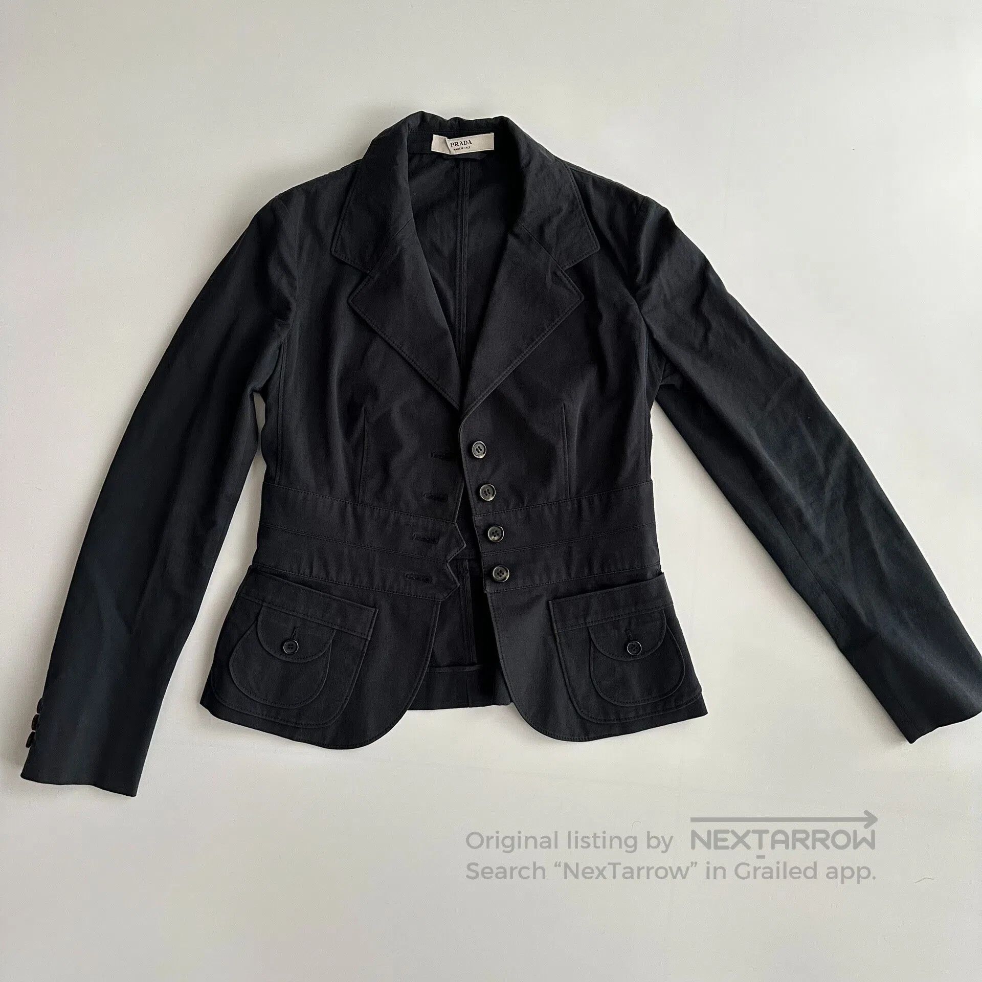 Prada Prada 00s Deconstruct the blazer jacket| Size US XXS / EU 40 - 1 Thumbnail