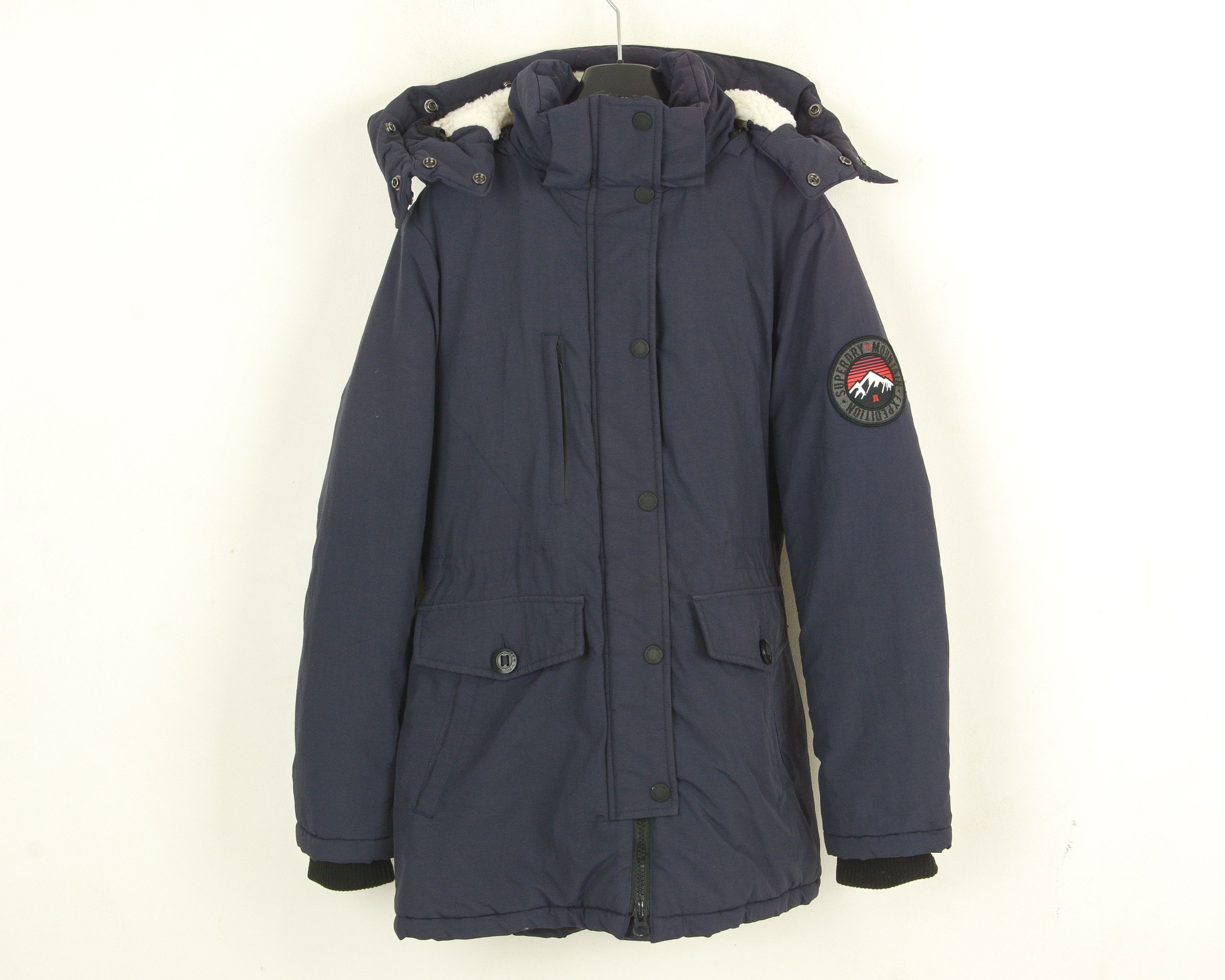 Superdry Everest Mountain Parka Women M Padded Jacket Hooded Coat Size M / US 6-8 / IT 42-44 - 1 Thumbnail