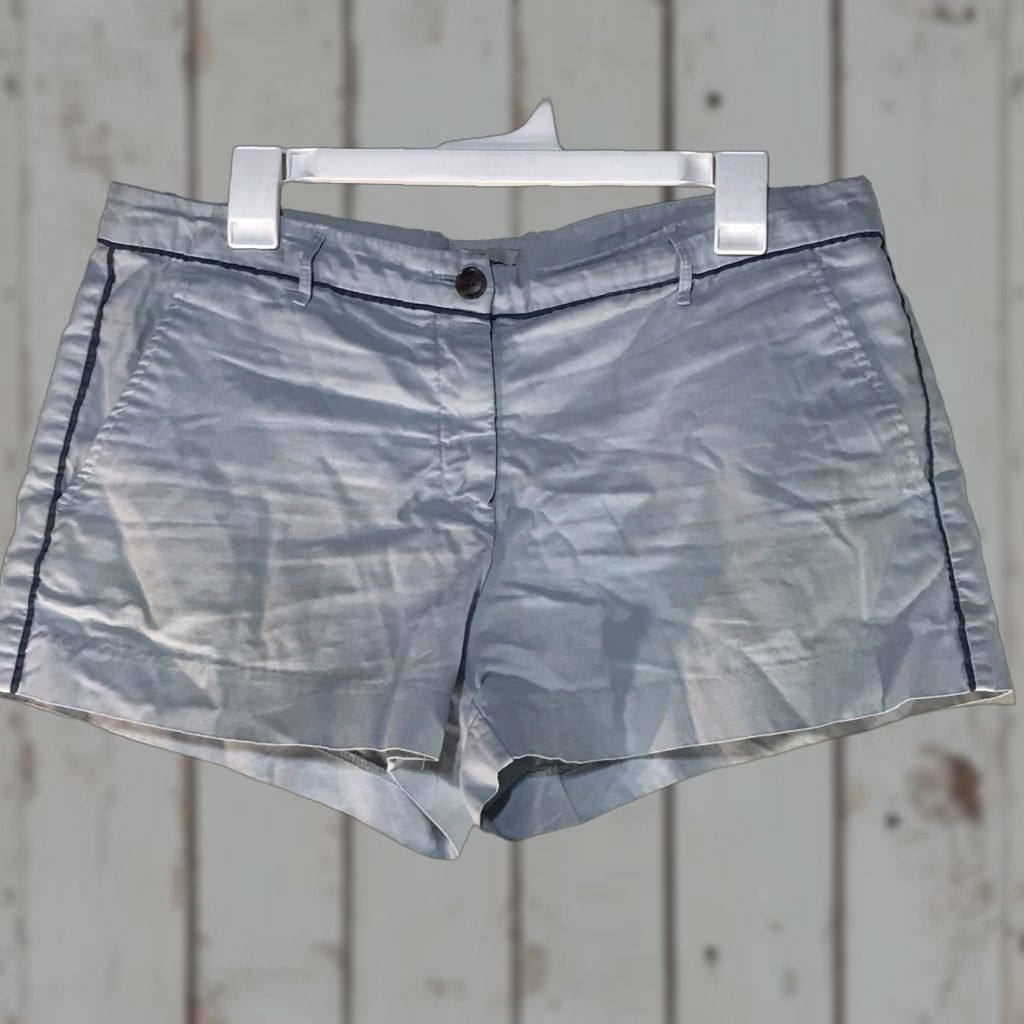 Gap Gap Women's Light Blue 100% Cotton Casual Shorts Size 10 Spring Summer Modern City Size 32" / US 10 / IT 46 - 1 Thumbnail