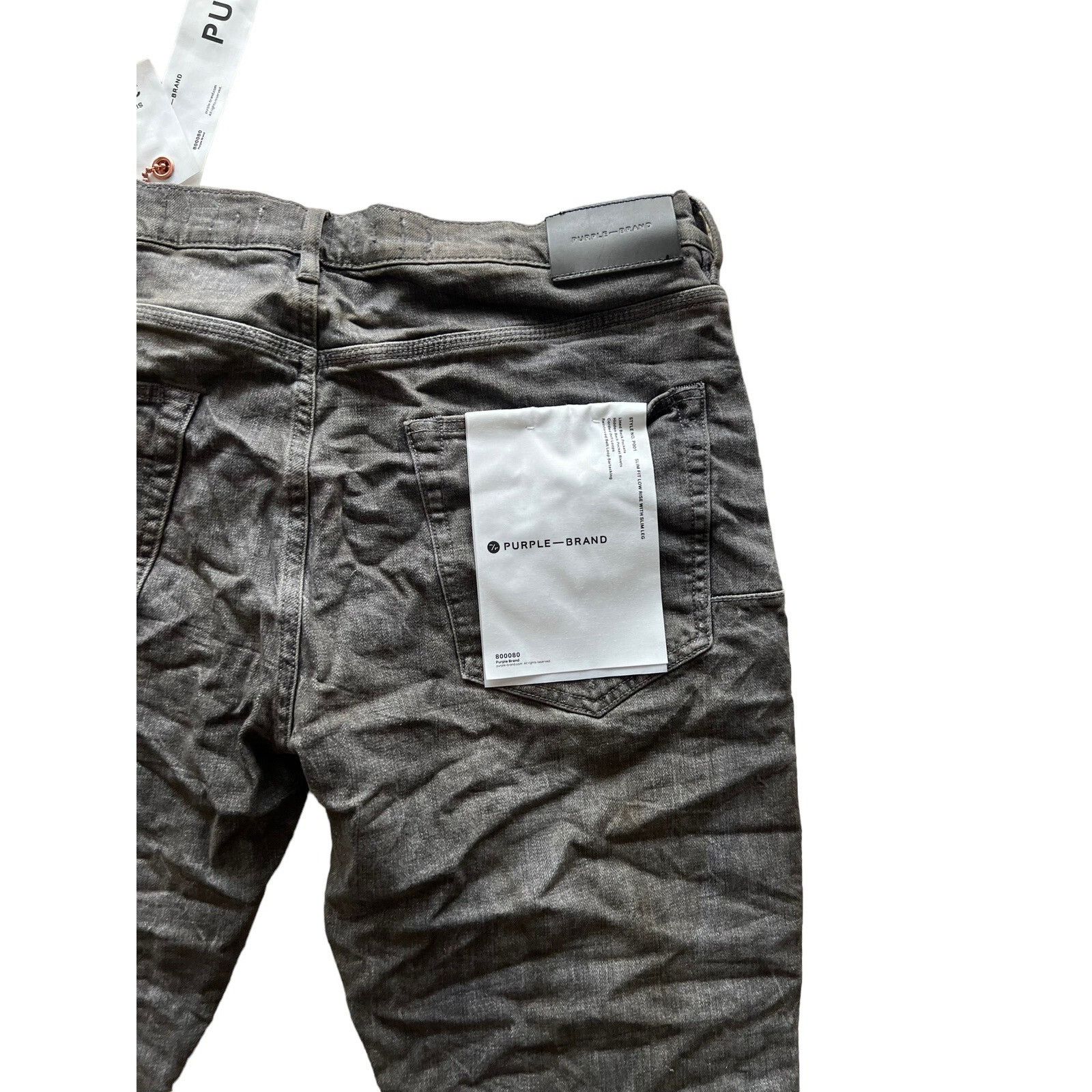 Purple Brand Purple Brand Jeans Mens Slim Fit P001 Gray Size 38/34 Size US 38 / EU 54 - 5 Thumbnail