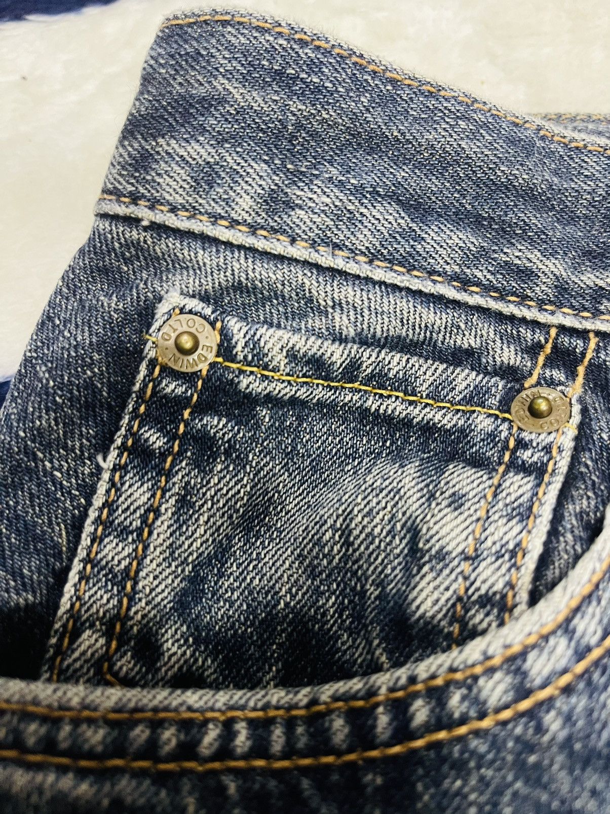 Edwin × Japanese Brand Distressed Edwin Jeans (11) Size US 30 / EU 46 - 11 Thumbnail