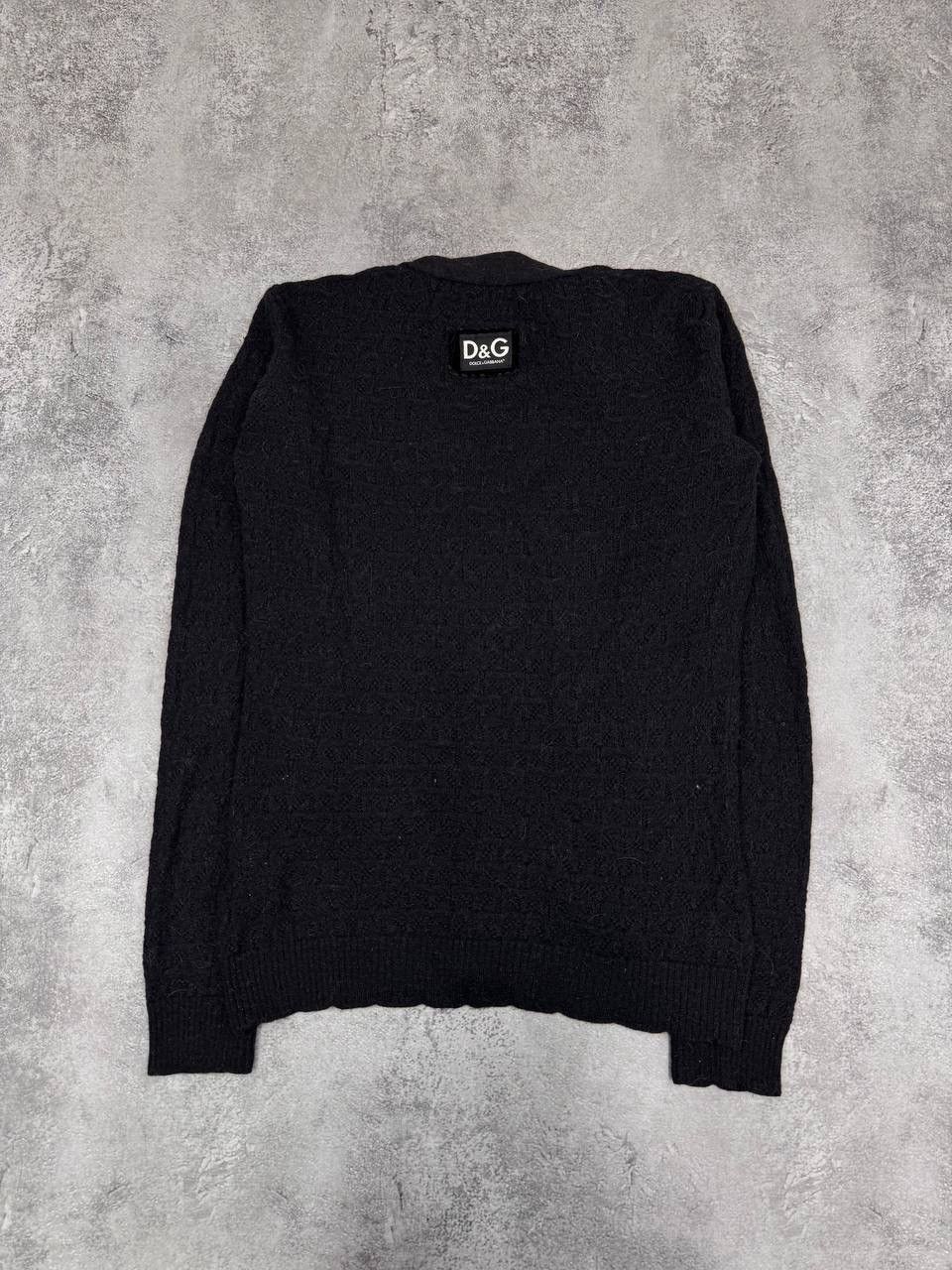Dolce & Gabbana Dolce & Gabbana Dark Grey Button Knit Cardigan Sweater Size L / US 10 / IT 46 - 9 Thumbnail