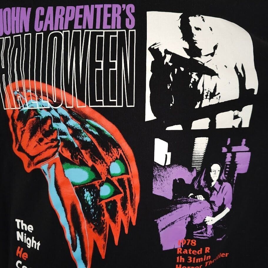 Other Halloween T Shirt Mens Size Medium Black Michael Myers Size US M / EU 48-50 / 2 - 2 Thumbnail