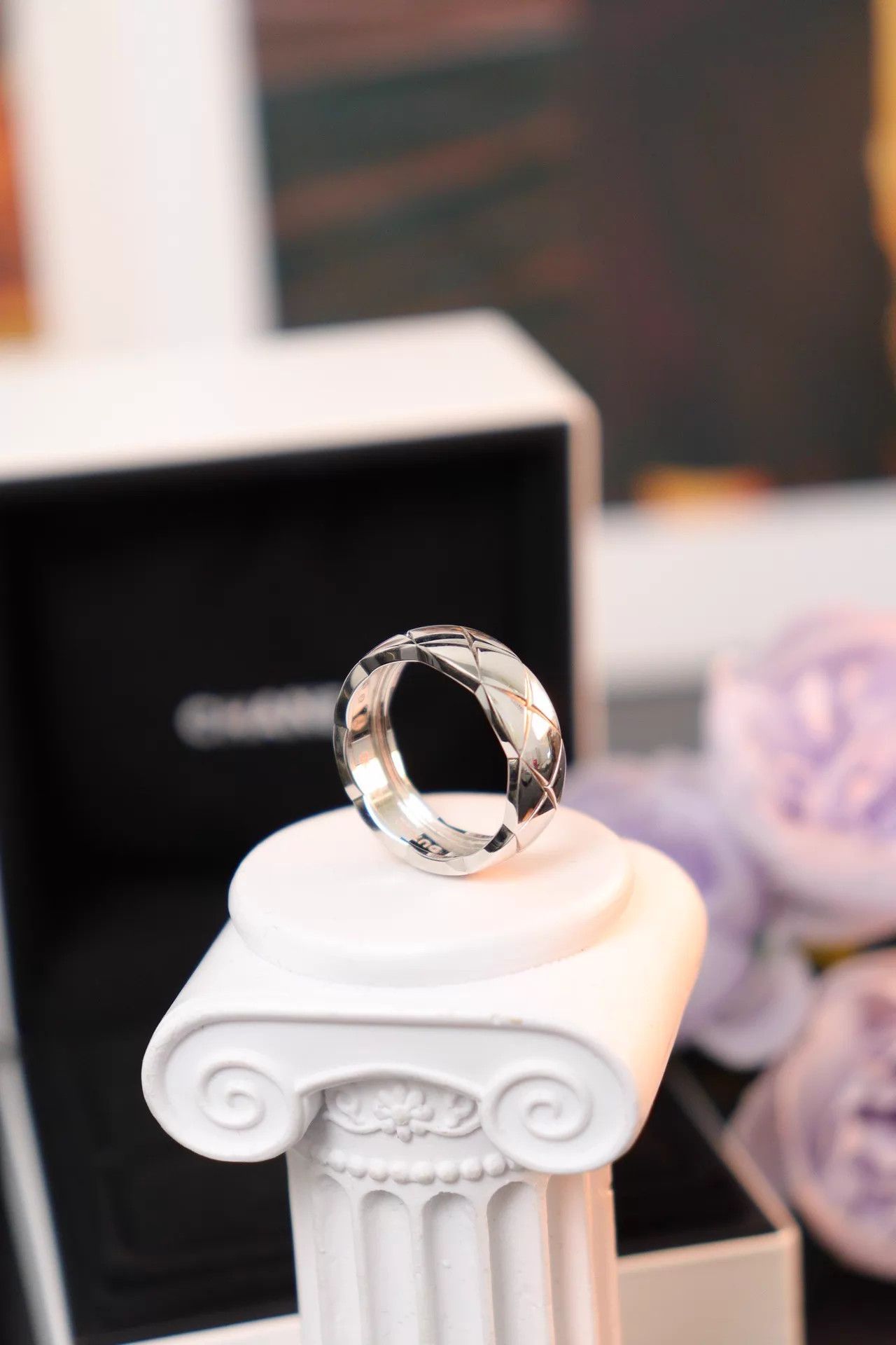 Chanel Chanel Coco Crush 18K White Gold Size 55 w/ Box & 23.06 Card Size ONE SIZE - 3 Thumbnail