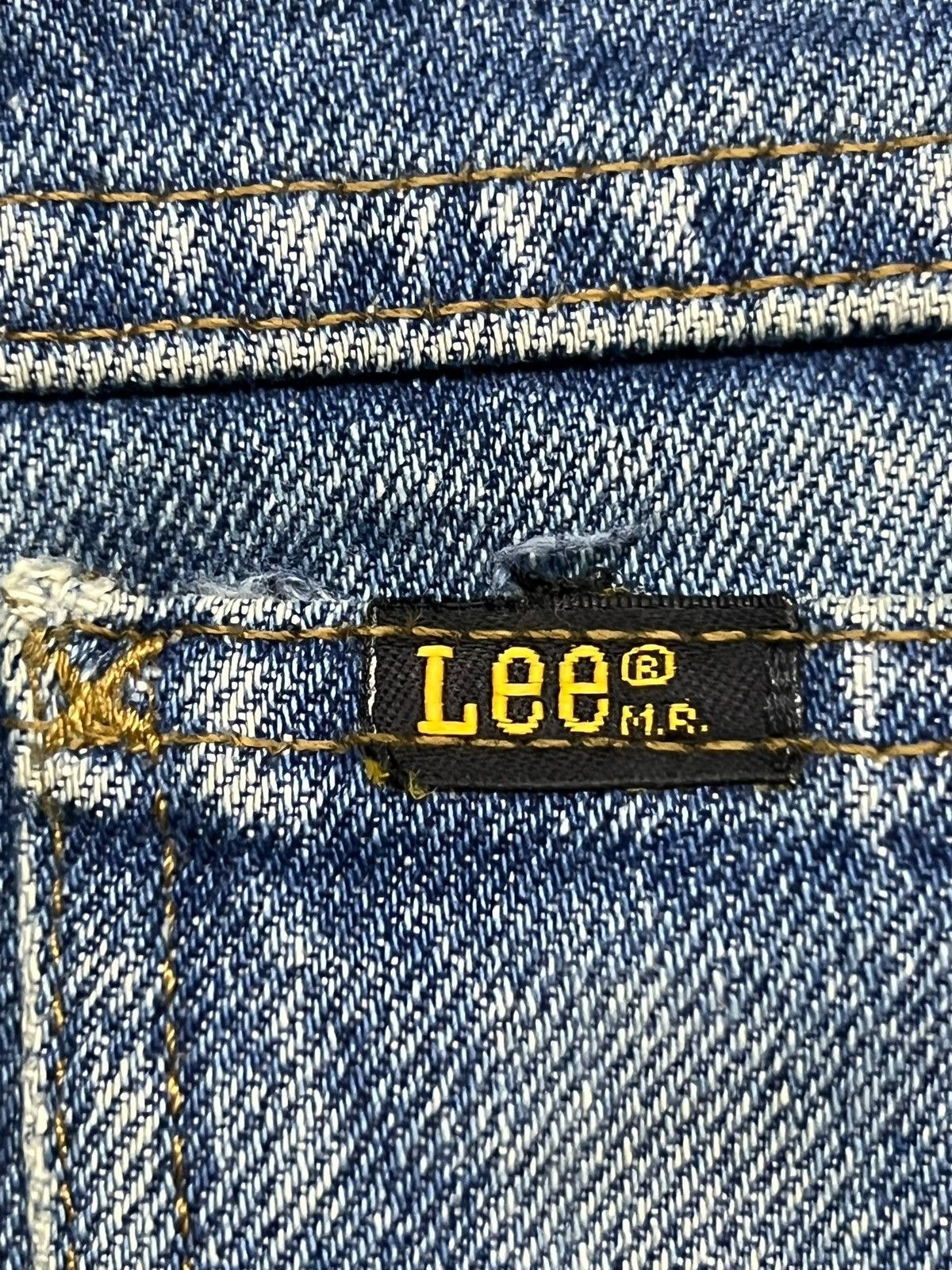 Lee Vintage 80s Lee Riders USA - Faded Wash, Distressed Denim Size US 28 / EU 44 - 12 Thumbnail