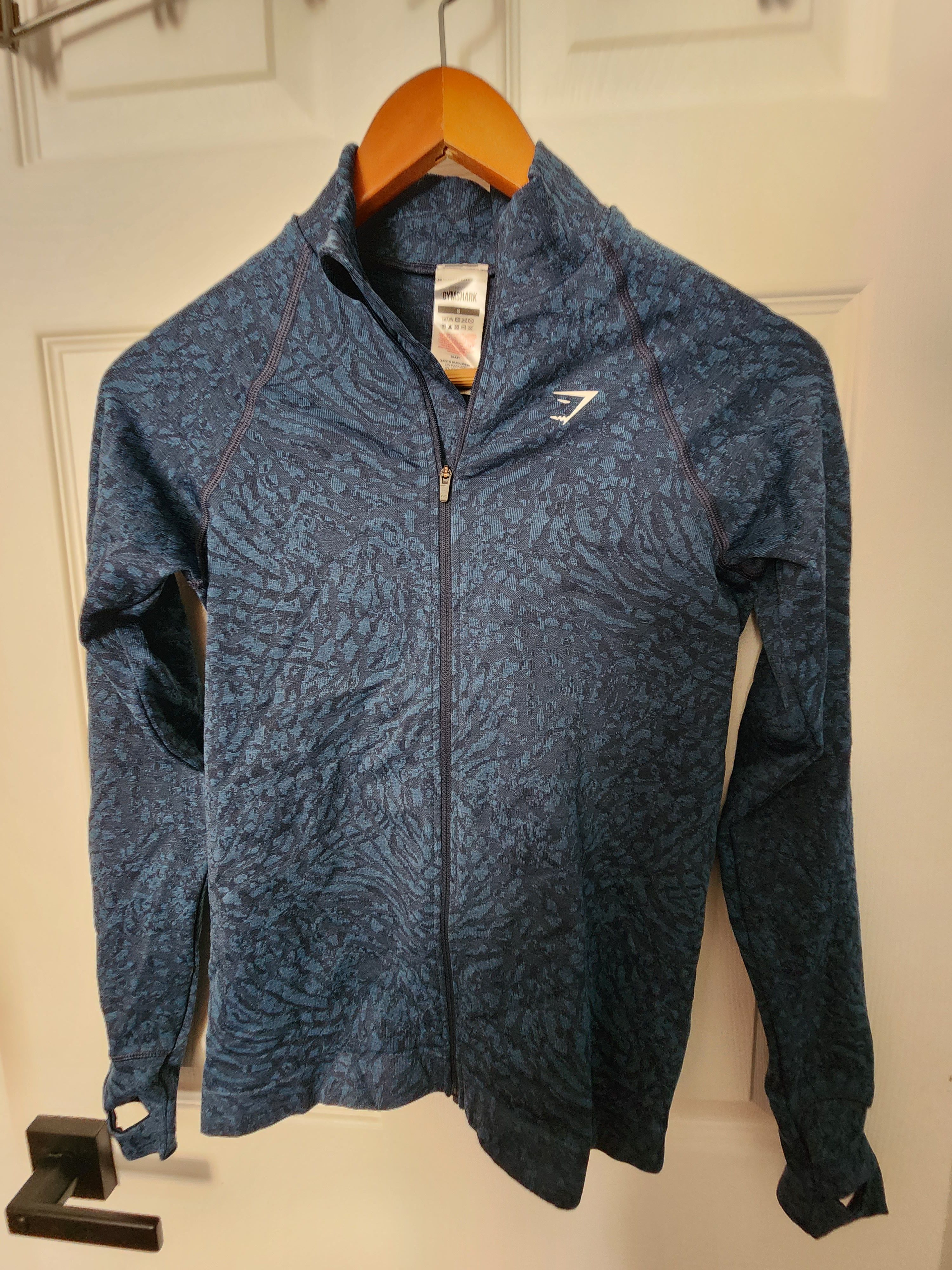 Gymshark NWOT Gymshark Adapt Animal Zip Through - Wild | Navy Small Size S / US 4 / IT 40 - 1 Thumbnail