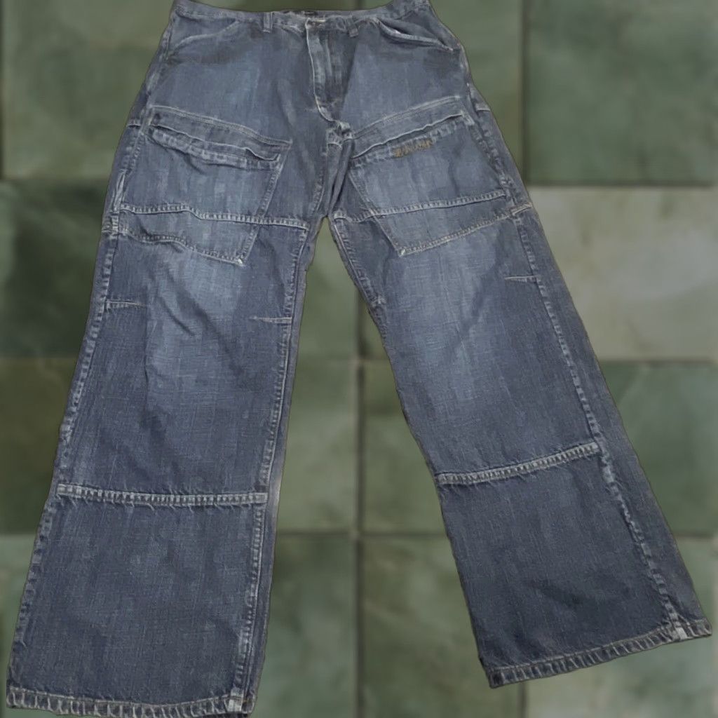 Sean John VINTAGE Sean John Jeans Mens 36 Blue Denim Baggy Hip Hop 36x32.5 Y2K Jeans Straight Hip Hop Mens Blue Denim Cotton Fatigue Style Baggy Straight Mens Size US 36 / EU 52 - 1 Thumbnail