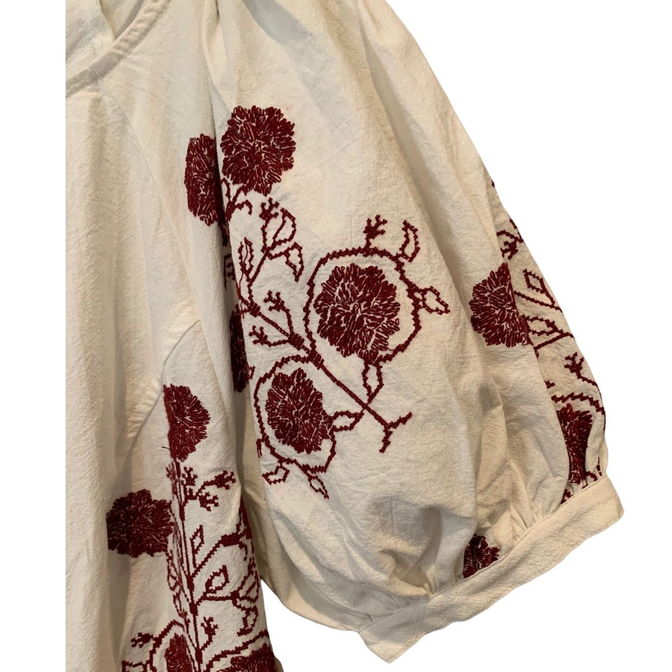 Free People FREE PEOPLE Cactus Flower Embroidered Cotton Dress Medium Size M / US 6-8 / IT 42-44 - 7 Thumbnail