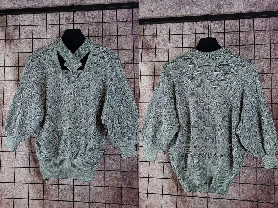 Dior Dior Summer Gray Cotton Blend Top . Size M / US 6-8 / IT 42-44 - 3 Thumbnail