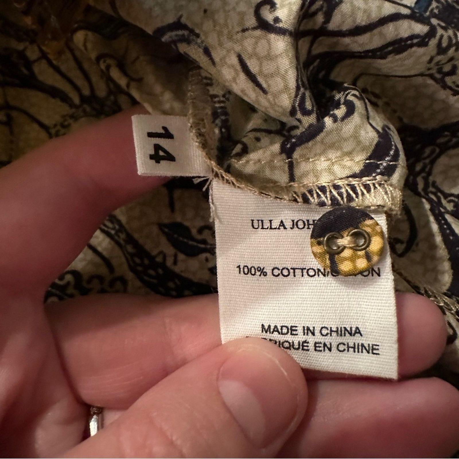 Ulla Johnson Ulla Johnson Marietta Peter Pan Collar Button Floral Top Size XL / US 12-14 / IT 48-50 - 8 Thumbnail
