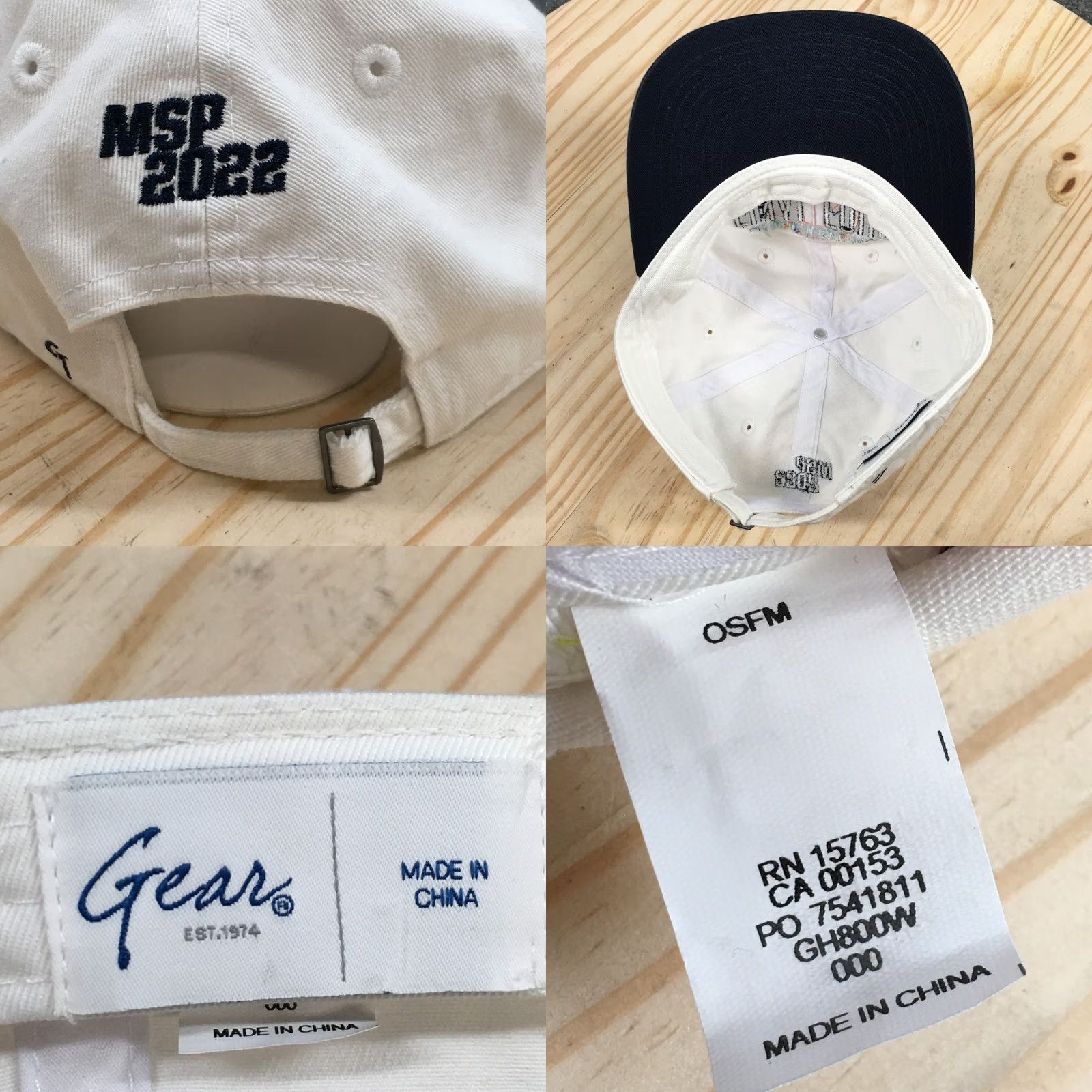 NCAA NCAA Womens Final Four 2022 Gear Baseball Cap Unisex White OSFA Embroidered Logo Size ONE SIZE - 8 Thumbnail