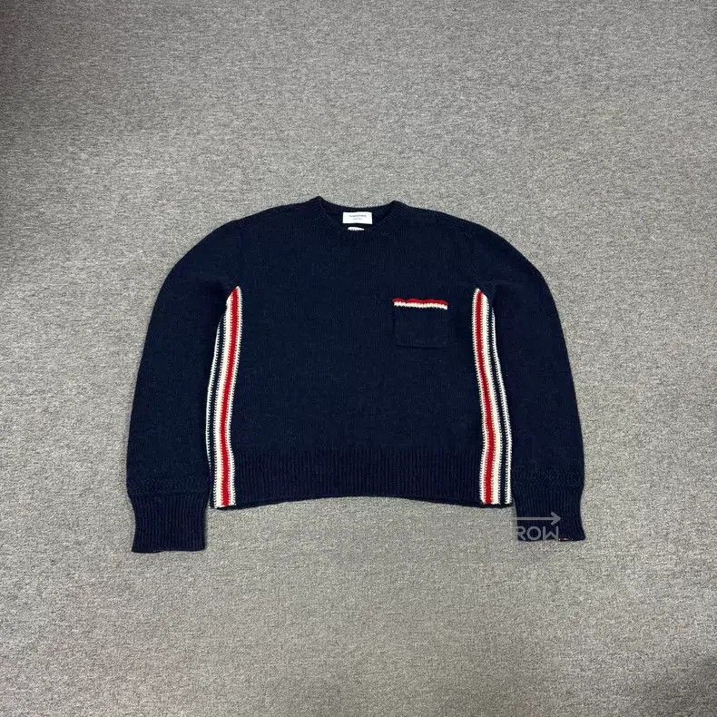Thom Browne Thom Browne Patched striped knit sweater Size US XL / EU 56 / 4 - 1 Thumbnail