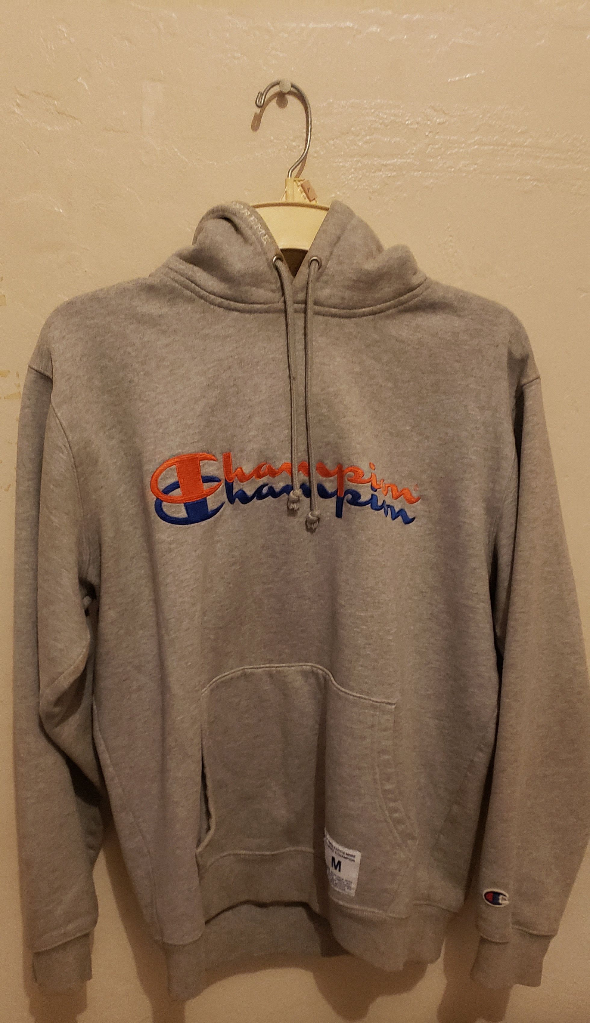 Champion × Supreme Embroidered Two Tone Hoodie Size US M / EU 48-50 / 2 - 1 Thumbnail