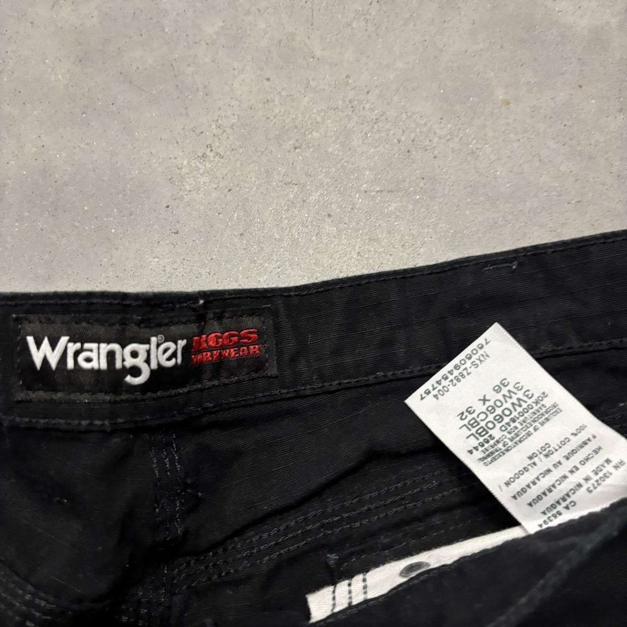 Japanese Brand × Vintage Crazy Vintage Y2K/2000s Baggy Black Streetwear Workwear Cargo Pants! Size US 36 / EU 52 - 8 Thumbnail