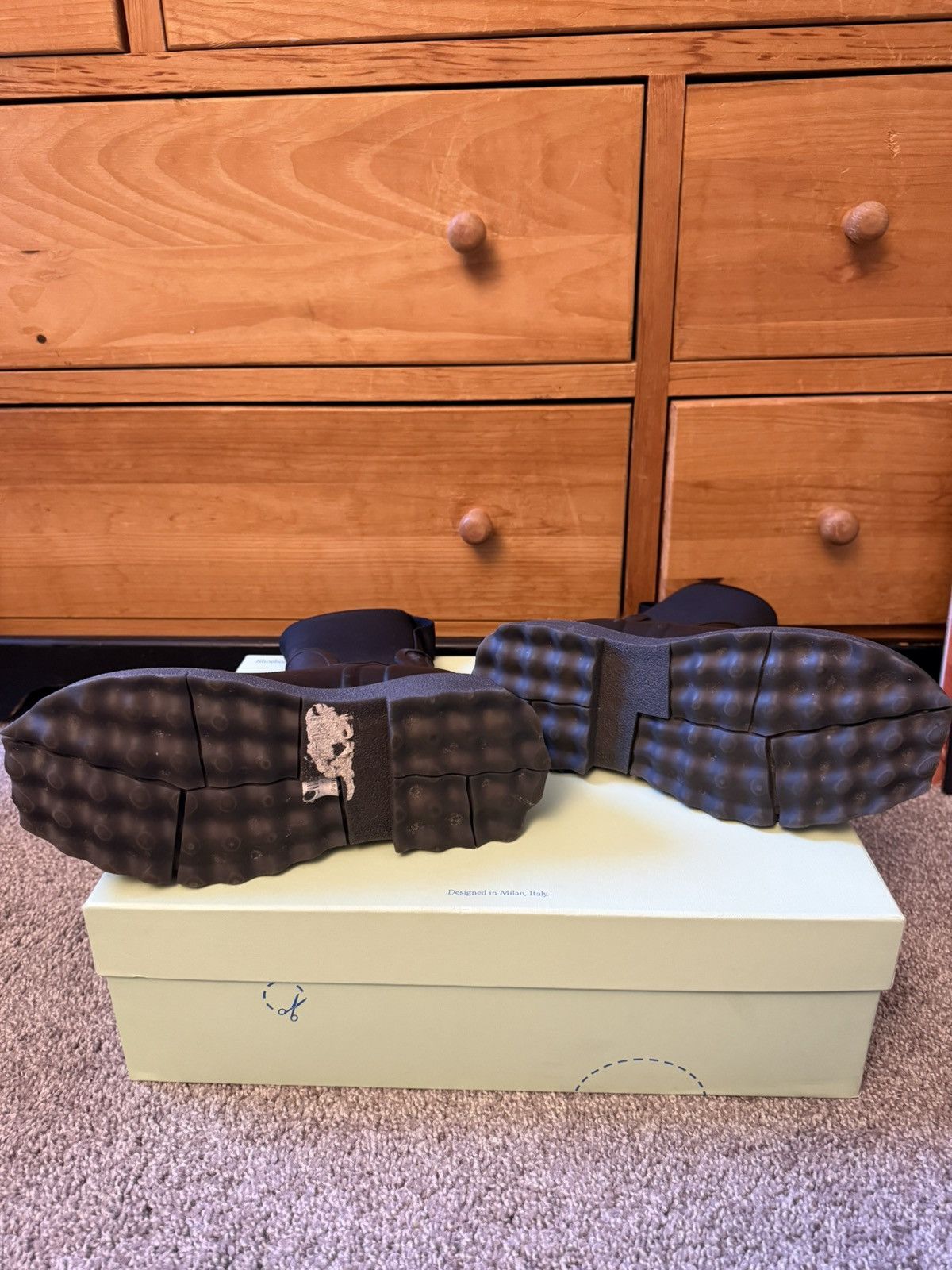Off-White Rubber Rain Boots Size US 6 / IT 36 - 11 Thumbnail
