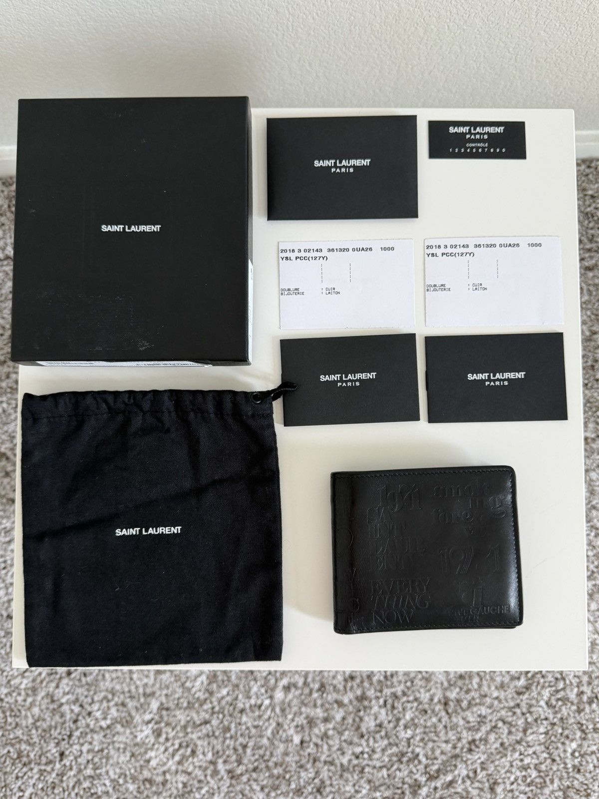 Yves Saint Laurent YSL Wallet Yves Saint Laurent “Smoking Forever” Rare Wallet Size ONE SIZE - 8 Thumbnail