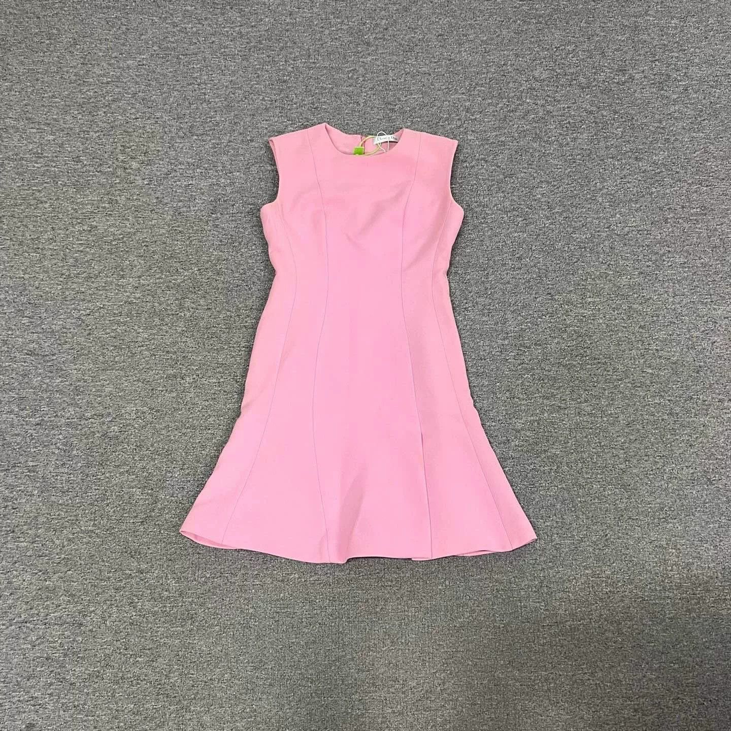 Dior Dior Silk Wool Sleeveless Pink Dress Size S / US 4 / IT 40 - 1 Thumbnail