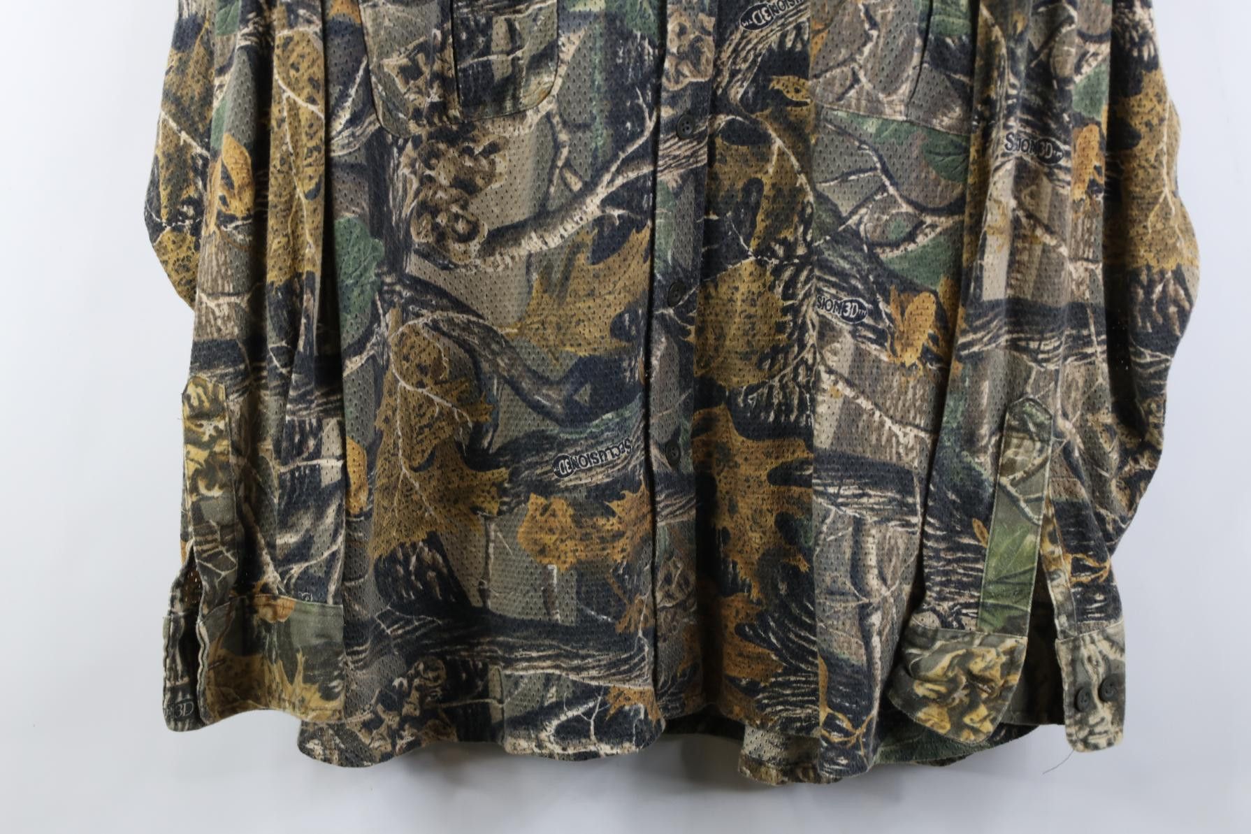 Cabelas Vintage Cabelas Mesh Hunting Collared Button Shirt Size US XL / EU 56 / 4 - 3 Thumbnail