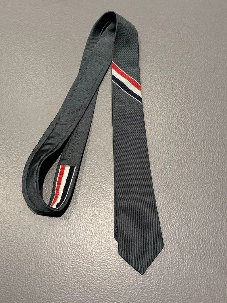 Thom Browne THOM BROWNE Classic Tricolour Tie 2502-Nextarrow Size ONE SIZE - 2 Thumbnail