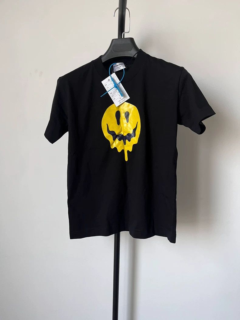 Balenciaga Balenciaga Smiling Face Short Sleeve Tee Size S / US 4 / IT 40 - 1 Thumbnail