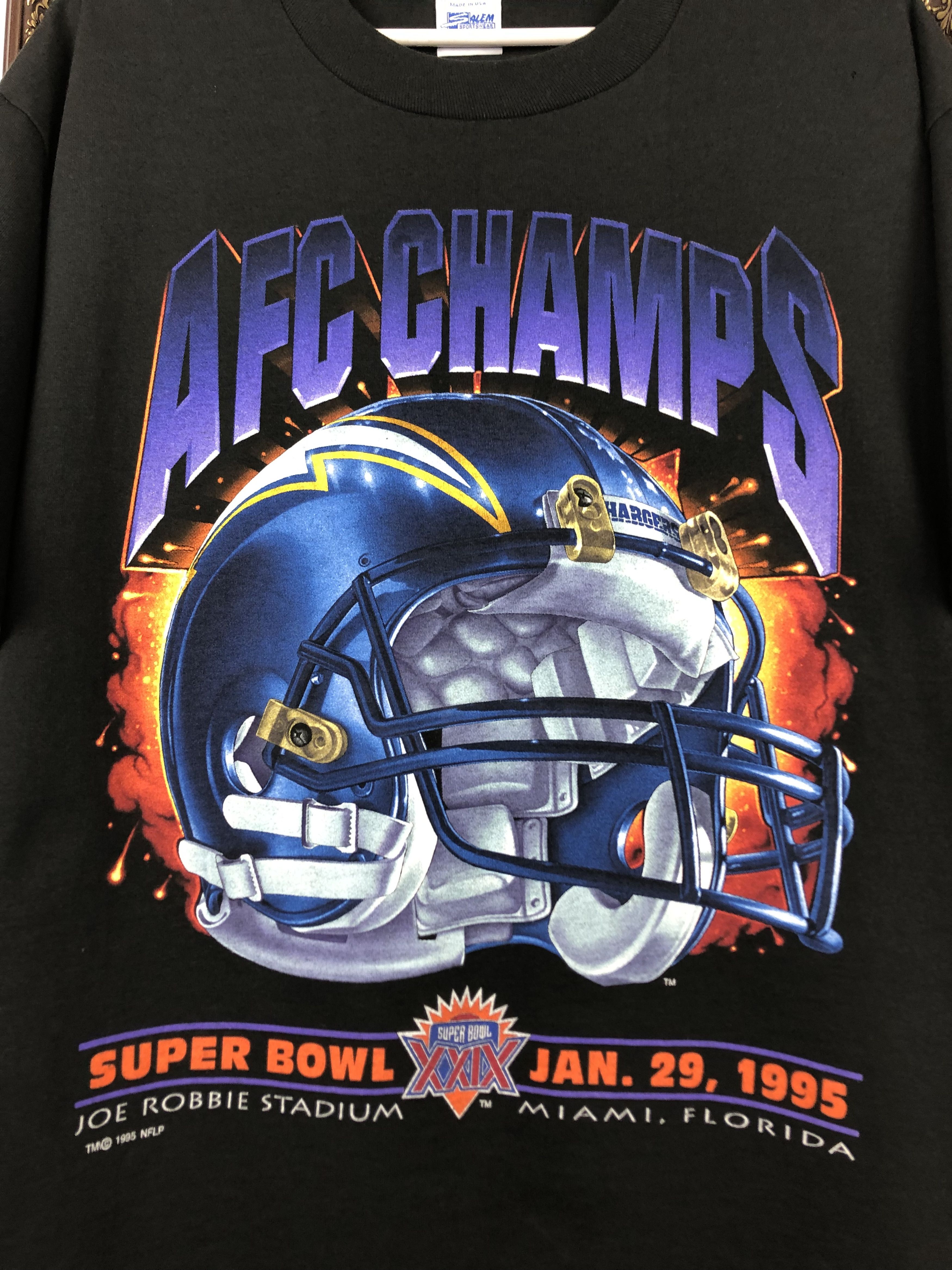 Vintage Vintage AFC Champs San Diego Chargers Shirt Over Print Tee Size US L / EU 52-54 / 3 - 3 Thumbnail