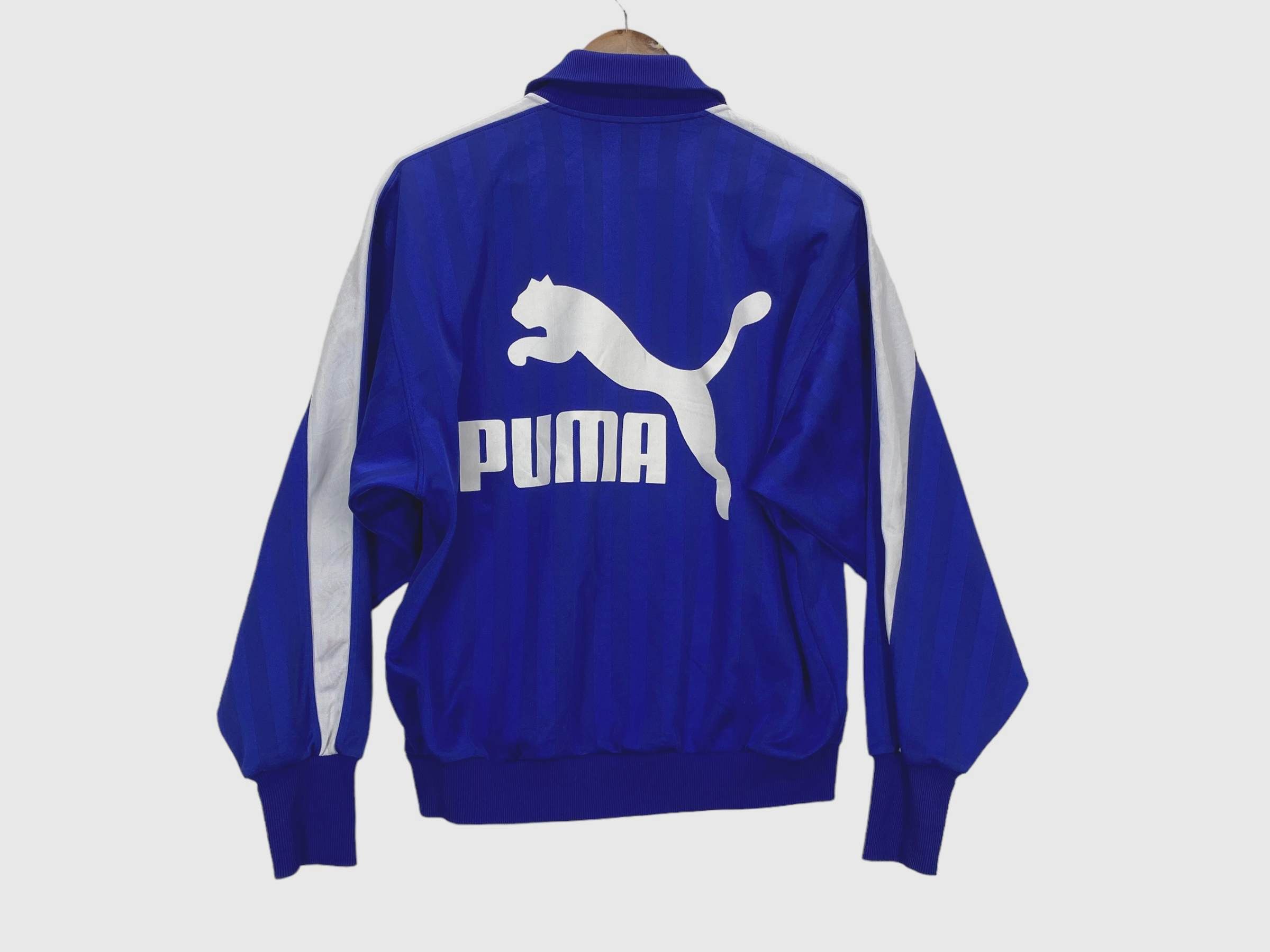 Puma × Vintage Vintage Puma 90s Blue Track Jacket – Retro Sportswear Zip-Up Size US XXS / EU 40 - 1 Thumbnail