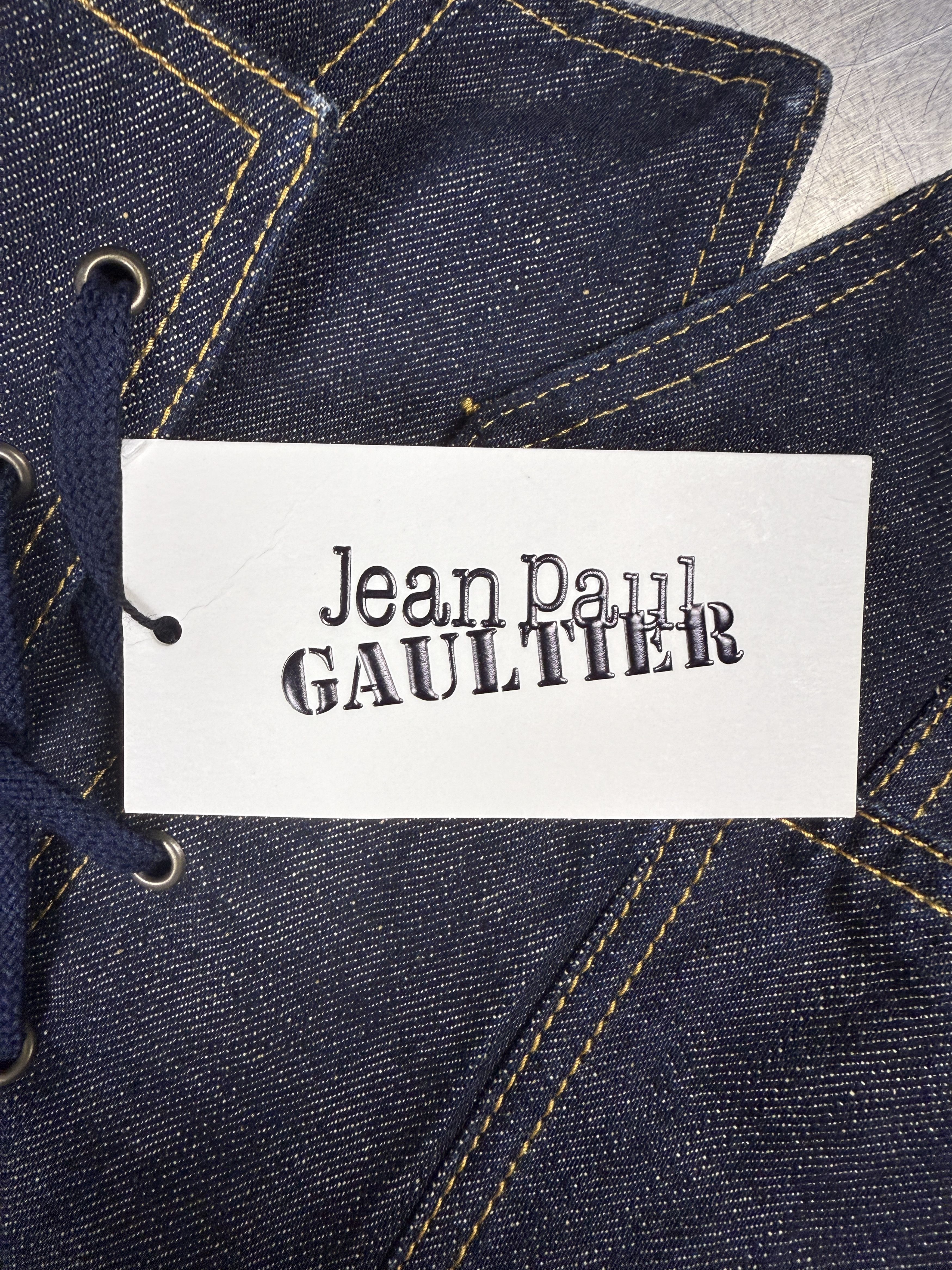 Jean Paul Gaultier $912 Jean Paul Gaultier Denim Bustier Size XS / US 0-2 / IT 36-38 - 11 Thumbnail