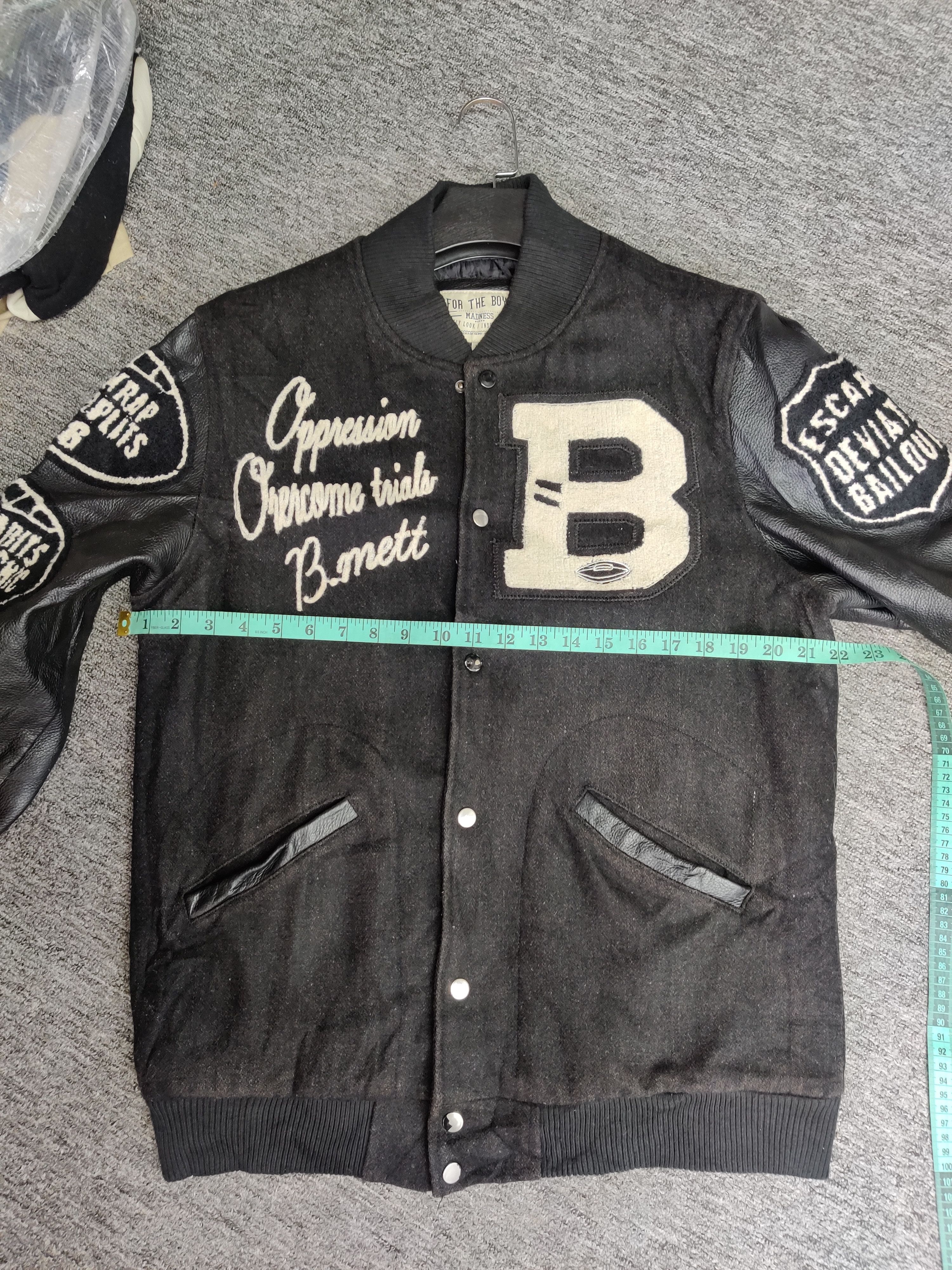 Madness Vintage Madness Wool Varsity Leather Jacket Size US XL / EU 56 / 4 - 13 Thumbnail