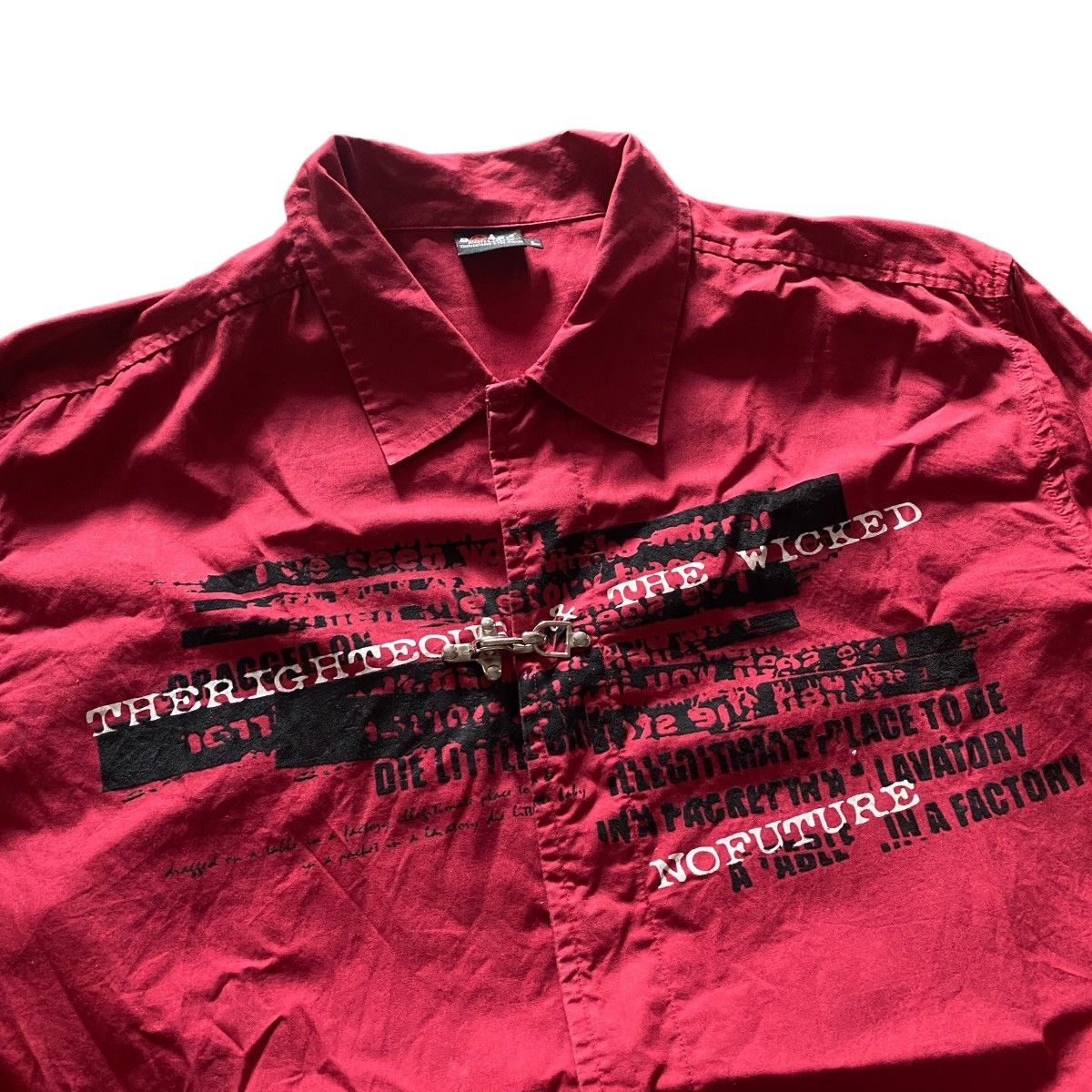 If Six Was Nine 2000's Badger Poem Bondage Zip Shirts Size US L / EU 52-54 / 3 - 2 Thumbnail