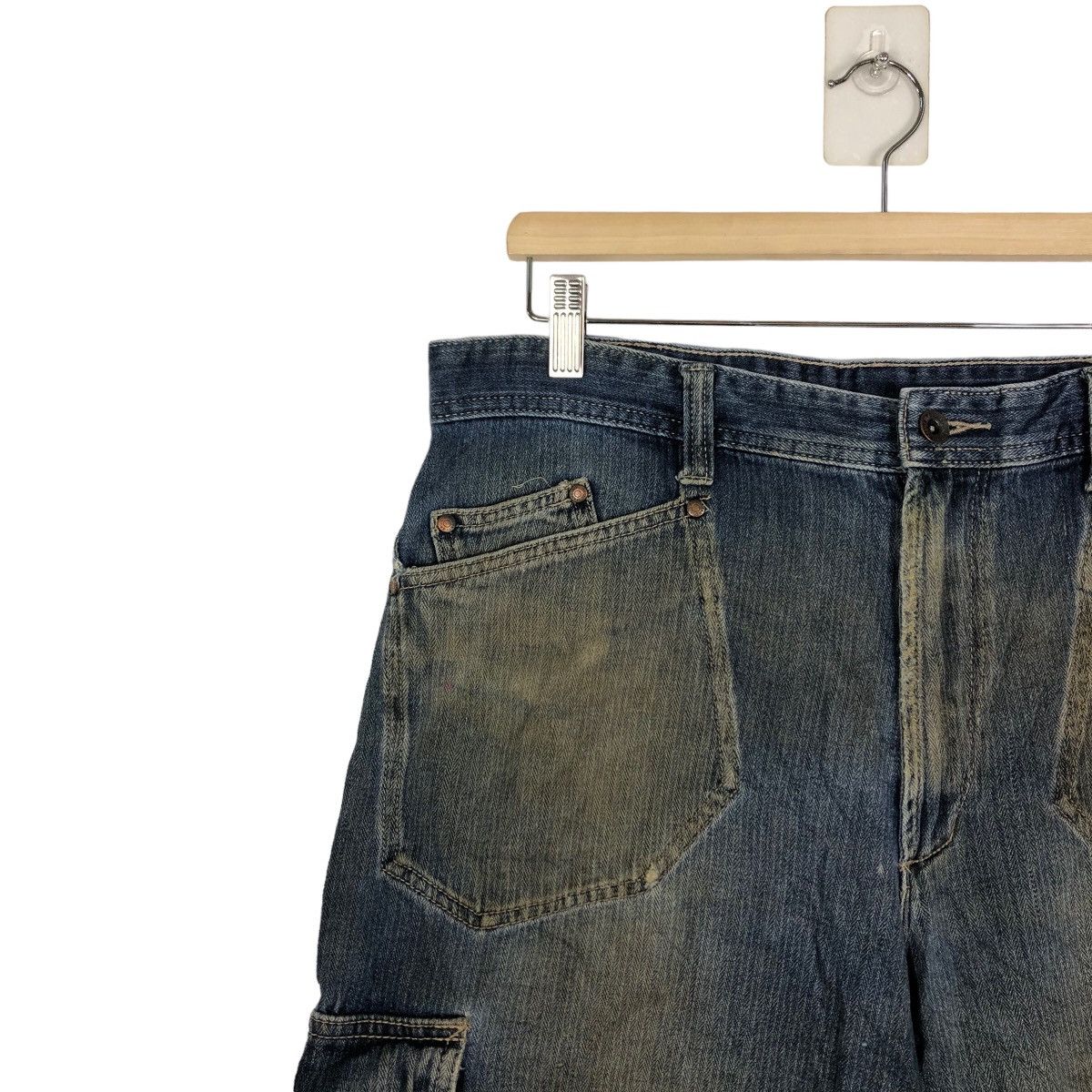 Japanese Brand 🔥HIKORY CHORE BUSH PANTS DENIM CARGO EVENRIVER JAPAN Size US 32 / EU 48 - 6 Thumbnail