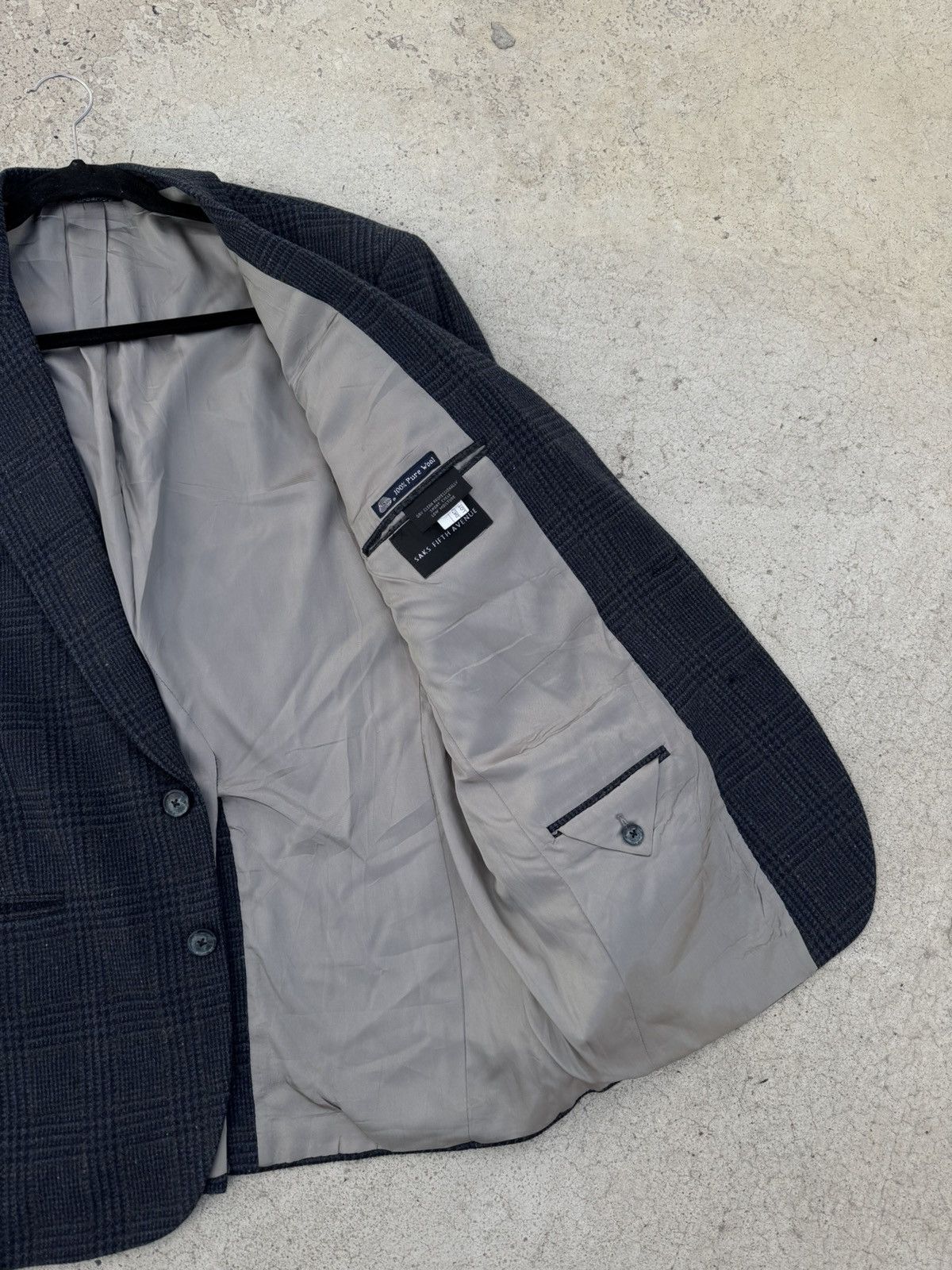 Burberry Burberrys Vintage Wool Blazer Prince of Wales Size 44R - 4 Thumbnail