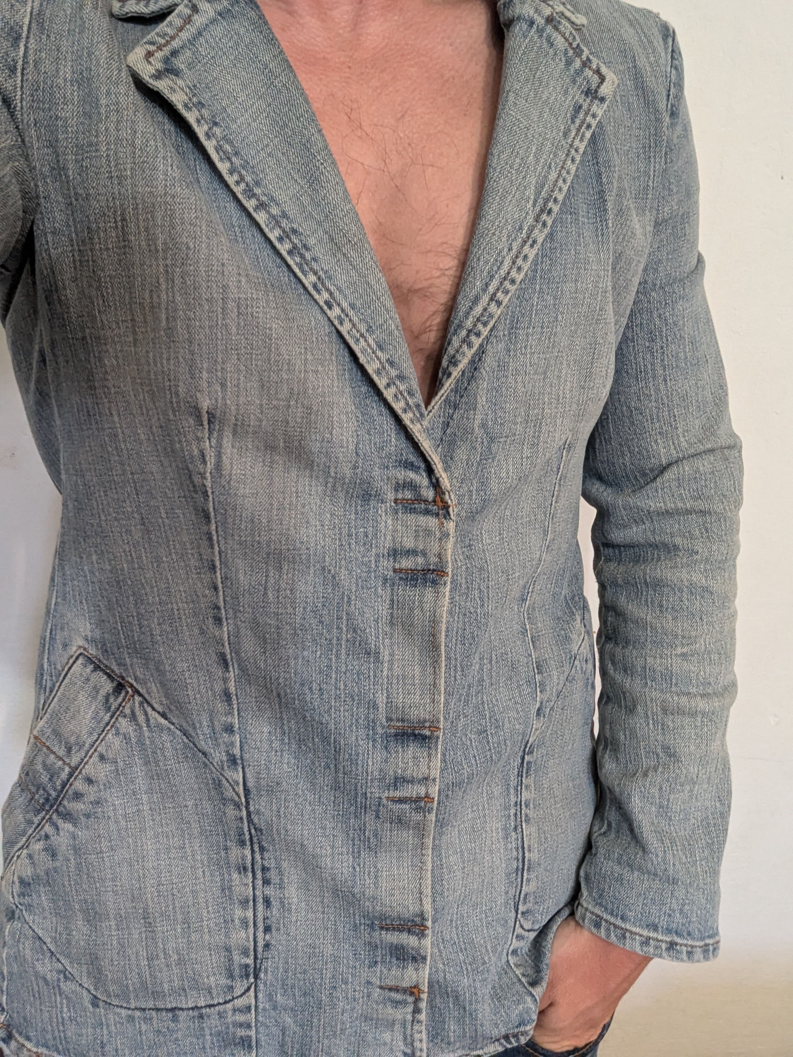 WALTER VAN BEIRENDONK W.&L.T. Puk-Puk Denim Snap Jacket