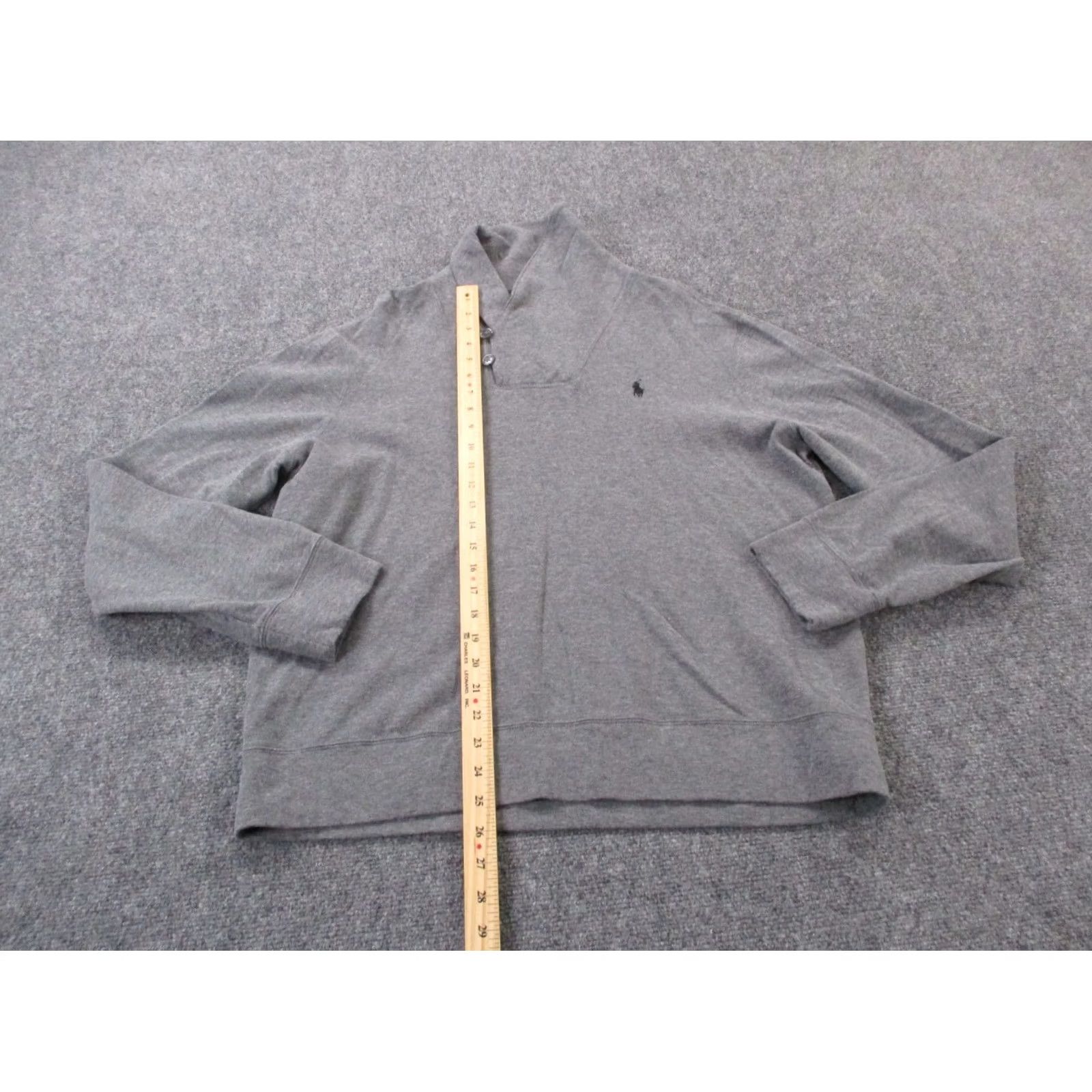 Polo Ralph Lauren Polo Ralph Lauren Sweater Mens L Gray Pullover Knit Logo Casual Size US L / EU 52-54 / 3 - 3 Thumbnail