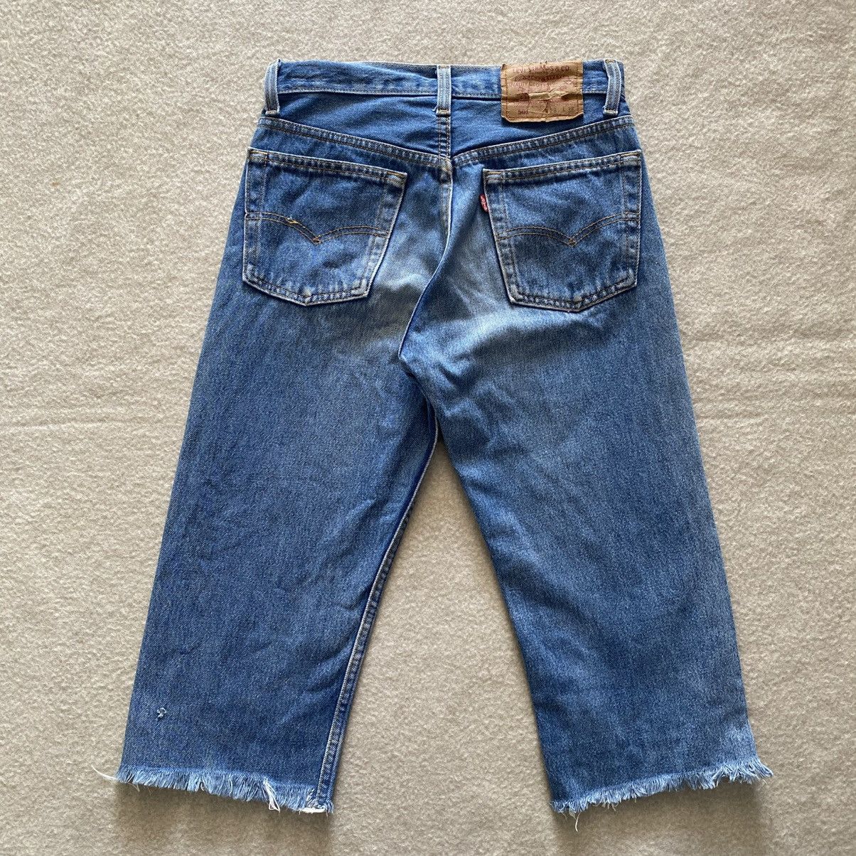 Levi's Vintage Clothing × Vintage Vintage 90's Levis 501 Distressed Cropped Jeans W27 Size 27" / US 4 / IT 40 - 4 Thumbnail